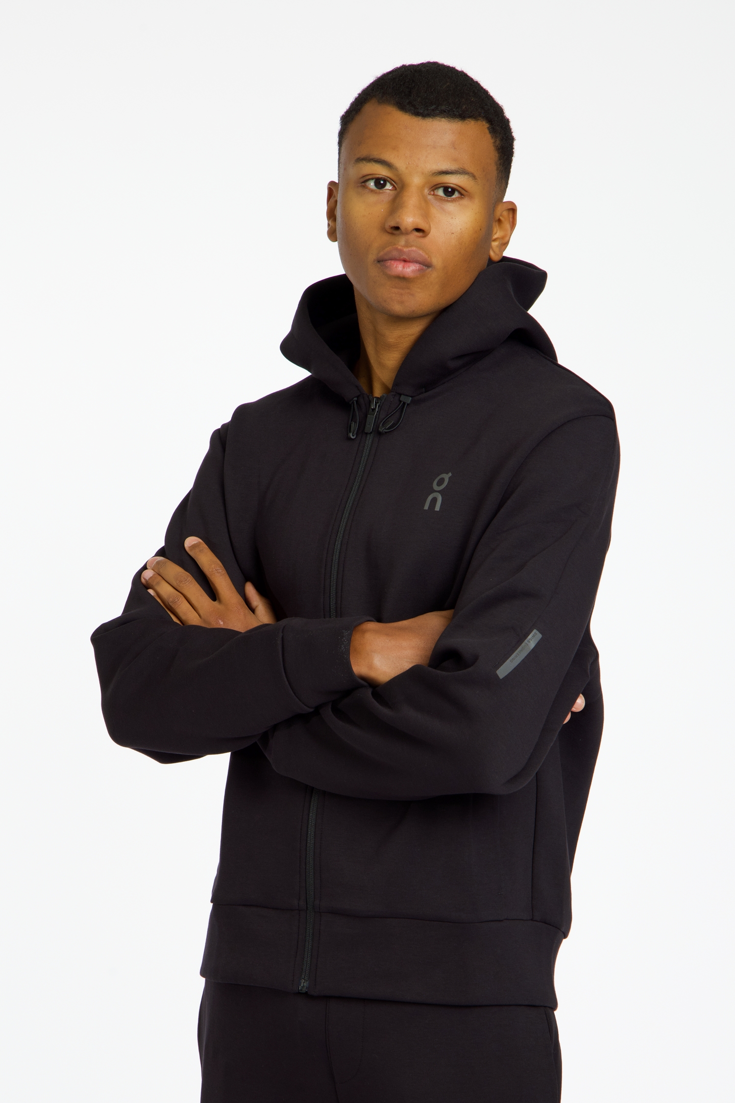 ON Focus Tech Zip Herren Hoodie Schwarz, Herren, Größe: L