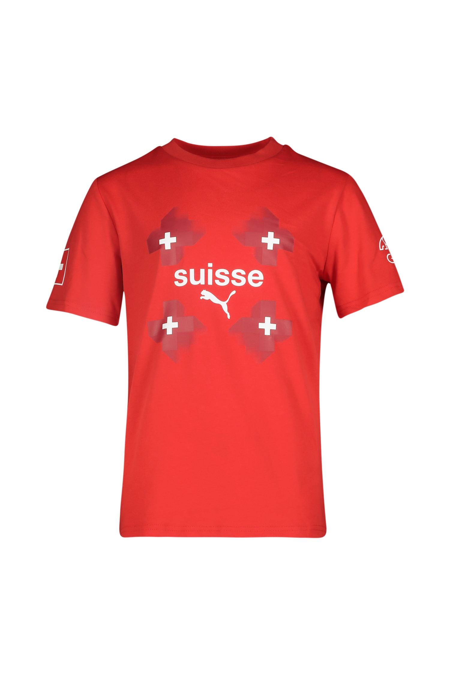 PUMA Schweiz Kinder T-Shirt Frauen EM 2025 Rot, , Größe: 164