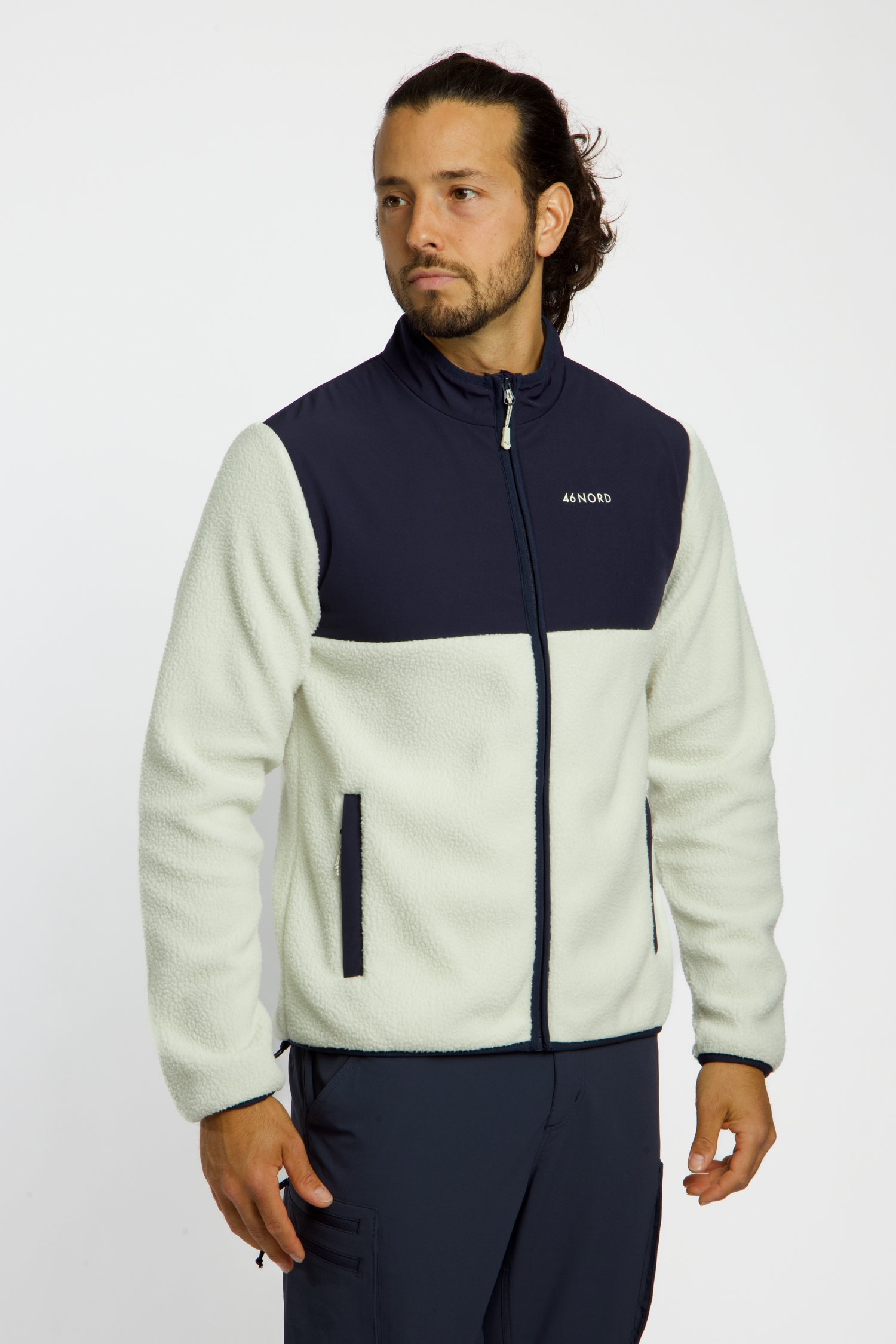 46 NORD Herren Midlayer Weiss, Herren, Größe: XXL