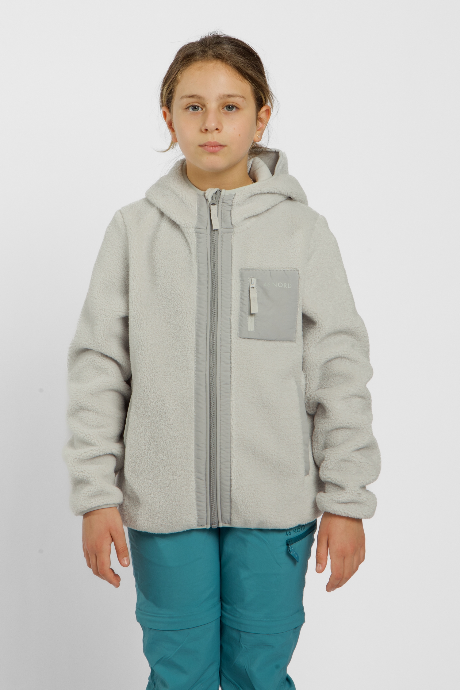 46 NORD Kinder Midlayer Grau, , Größe: 152