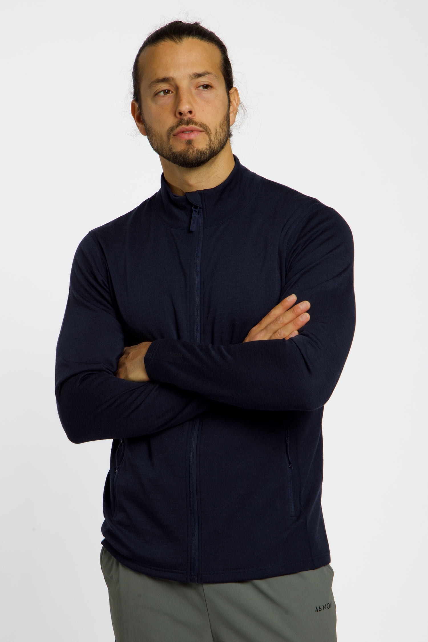 46 NORD Merino Herren Midlayer Blau, Herren, Größe: S