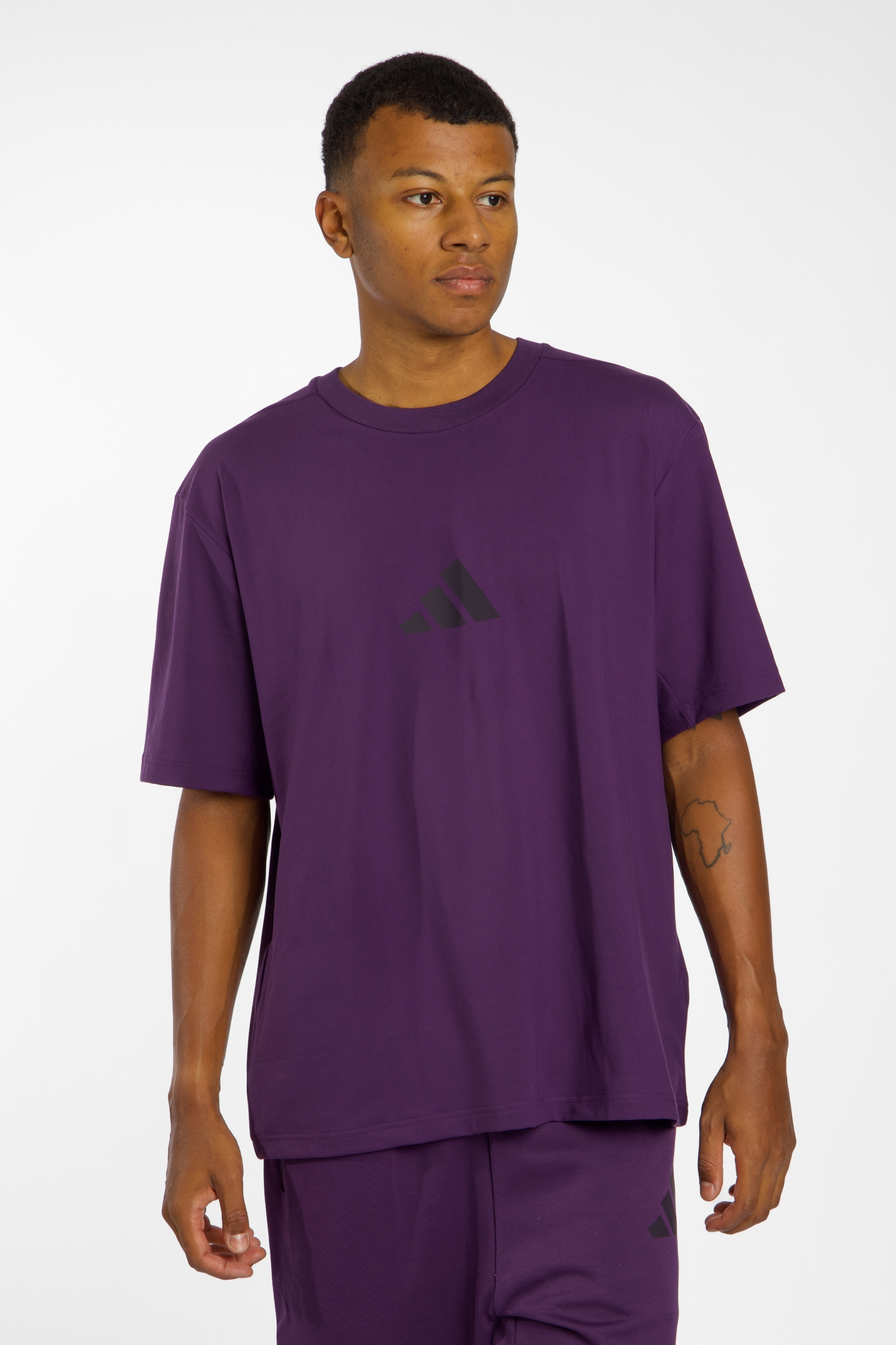 Image of adidas Z.N.E. Loose-Fit Herren T-Shirt Lila, Herren, Größe: L