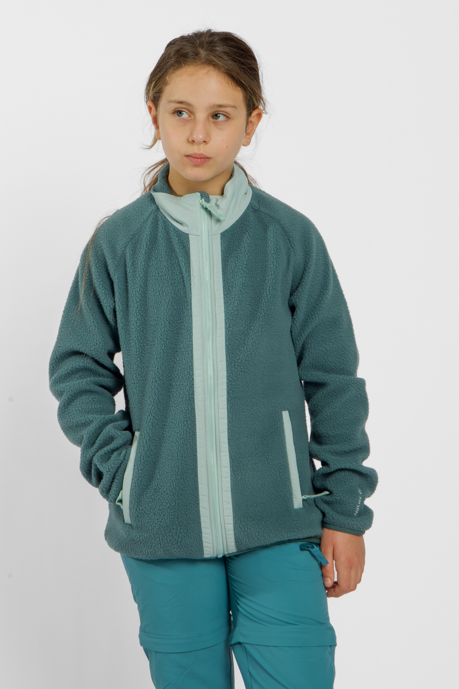 46 NORD Kinder Midlayer Grün, , Größe: 128