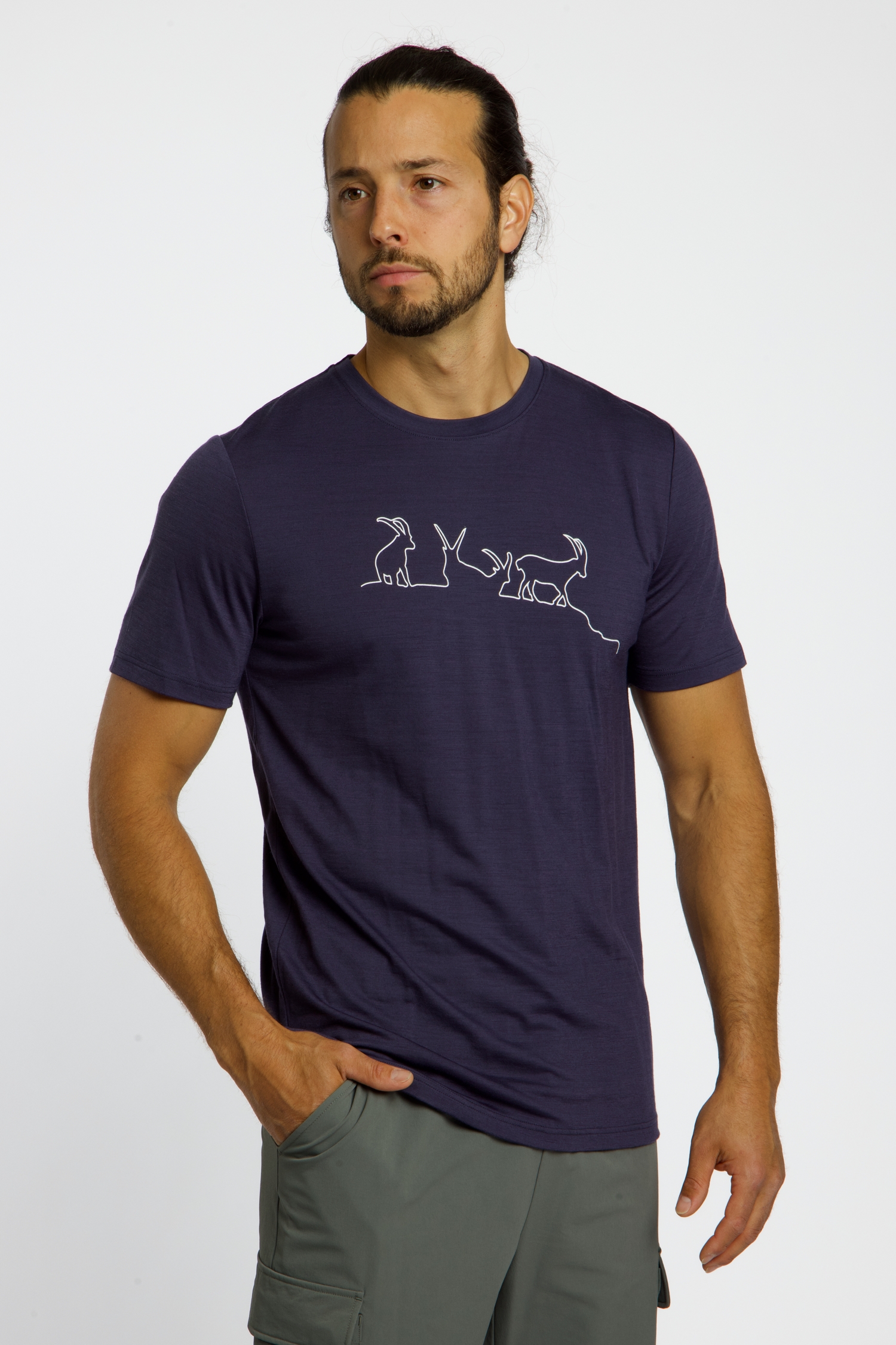 Image of 46 NORD Merino Herren T-Shirt Blau, Herren, Größe: XL