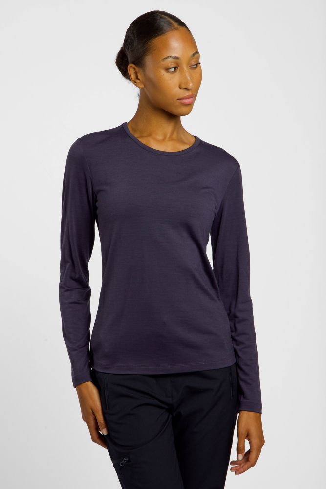 46 NORD Merino Mix Damen Longsleeve Blau, Damen, Größe: 44
