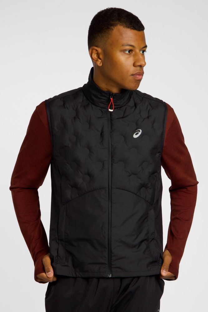 Image of ASICS Road Winter Herren Gilet Schwarz, Herren, Größe: L
