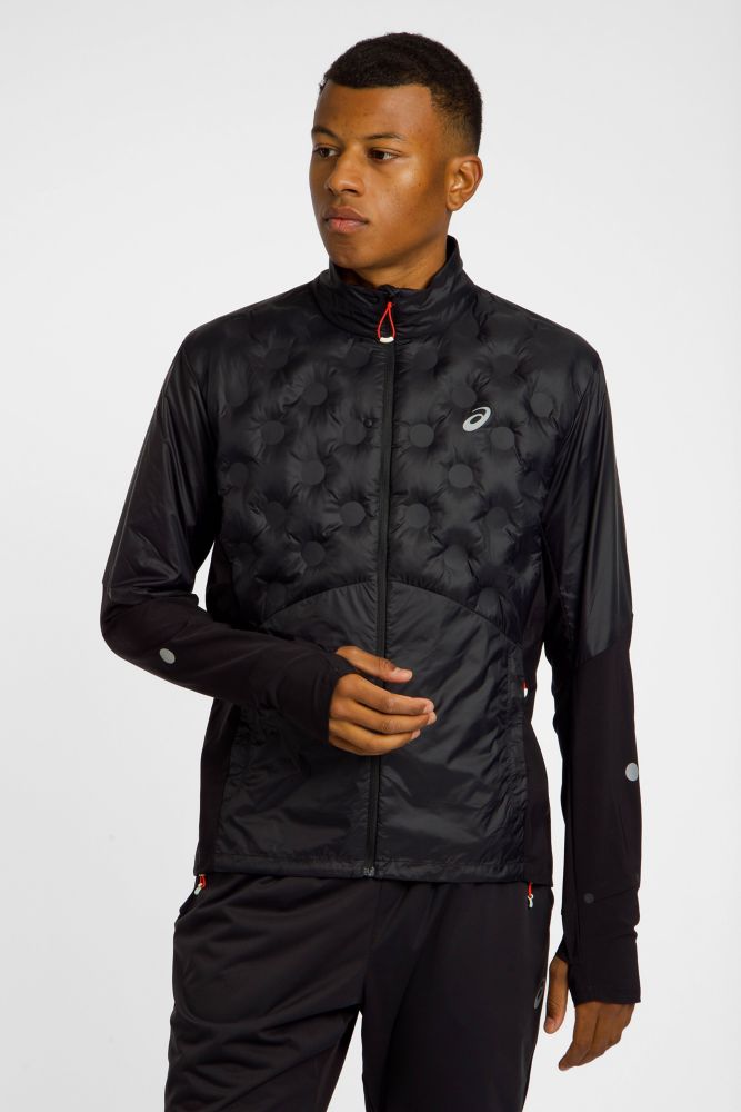 ASICS Road Winter Herren Laufjacke Schwarz, Herren, Größe: M