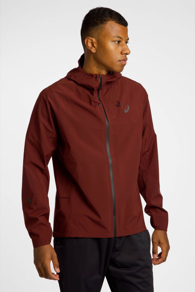 Image of ASICS Metarun Waterproof Herren Laufjacke Rot, Herren, Größe: L