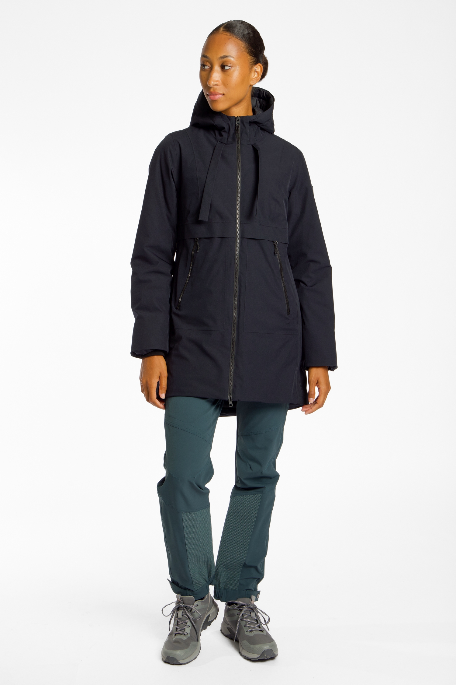 46 NORD Damen Wintermantel Schwarz, Damen, Größe: 40