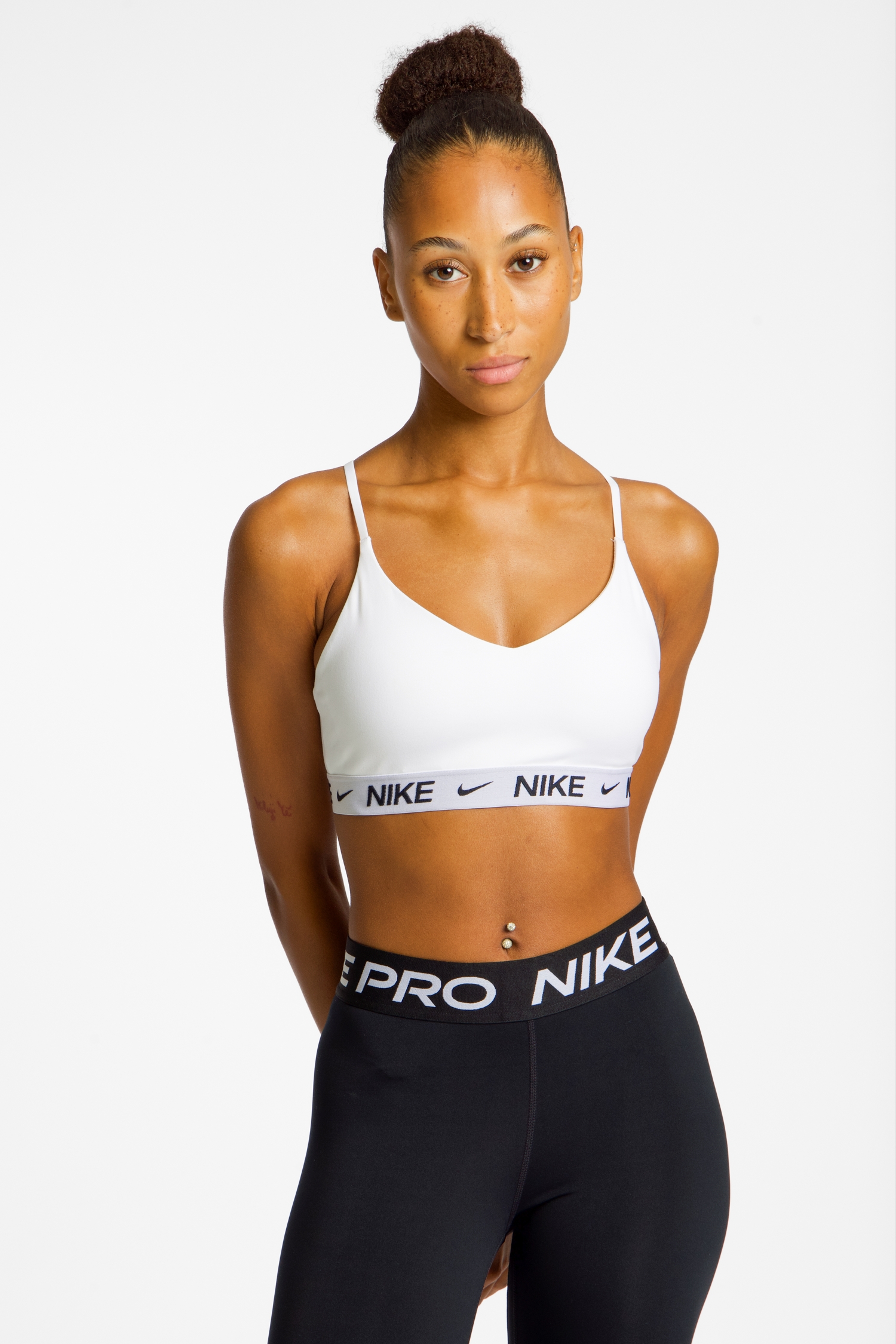 Nike Indy Light Damen Sport-BH Weiss, Damen, Größe: M
