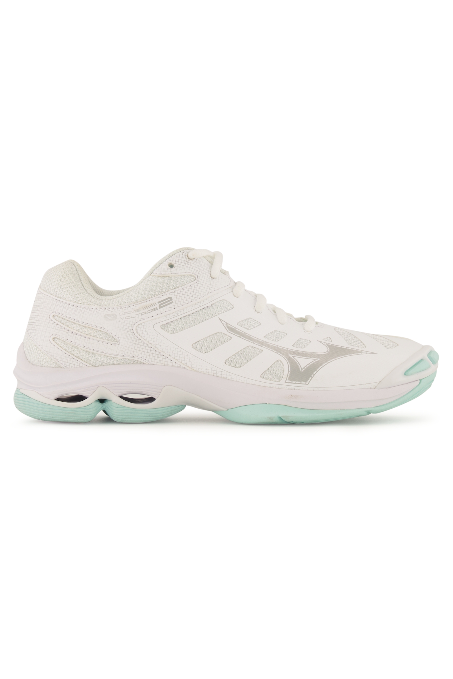 Mizuno Wave Voltage 2 Damen Hallenschuh Weiss, Damen, Größe: 7