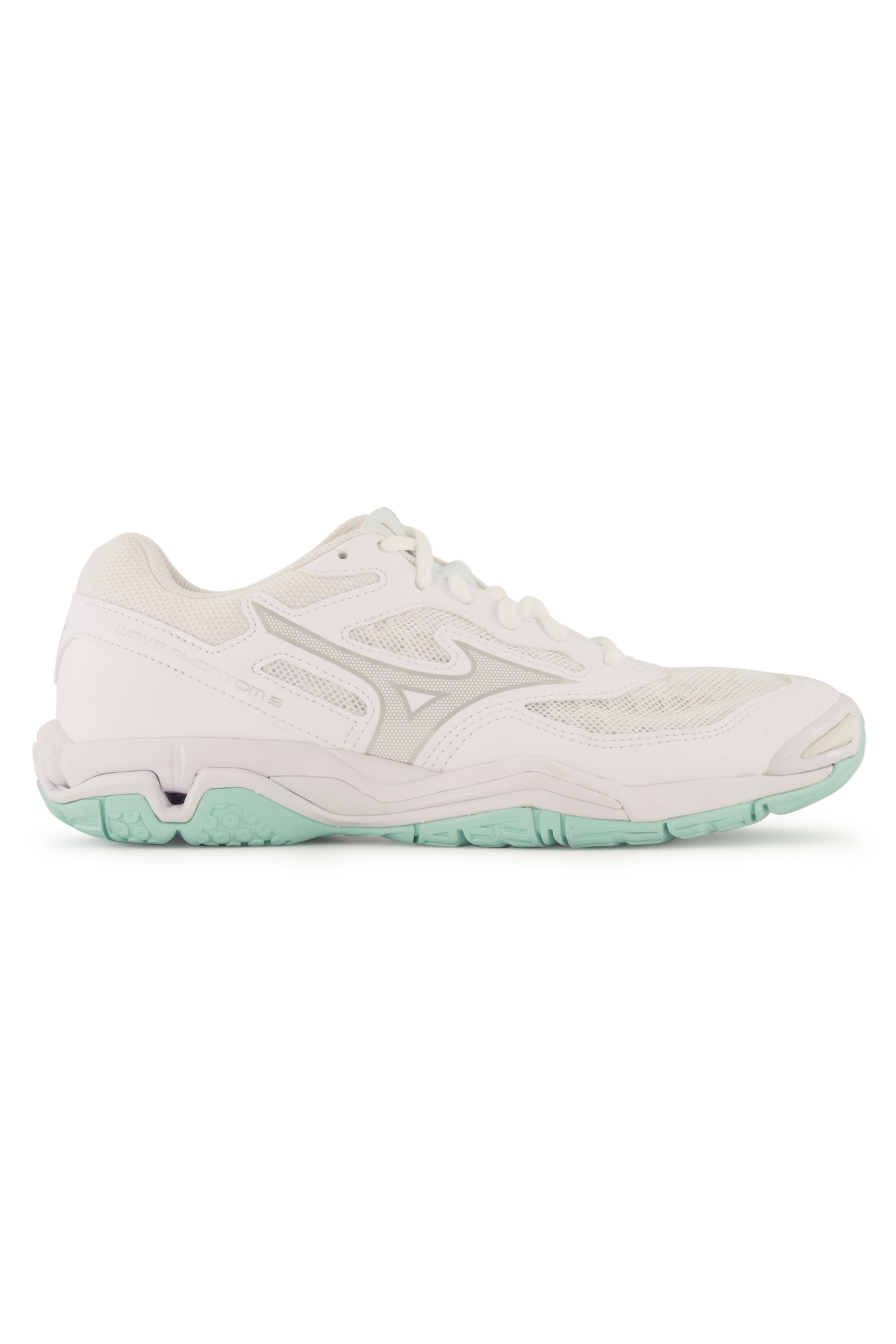 Mizuno Wave Phantom 3 Damen Hallenschuh Weiss, Damen, Größe: 9