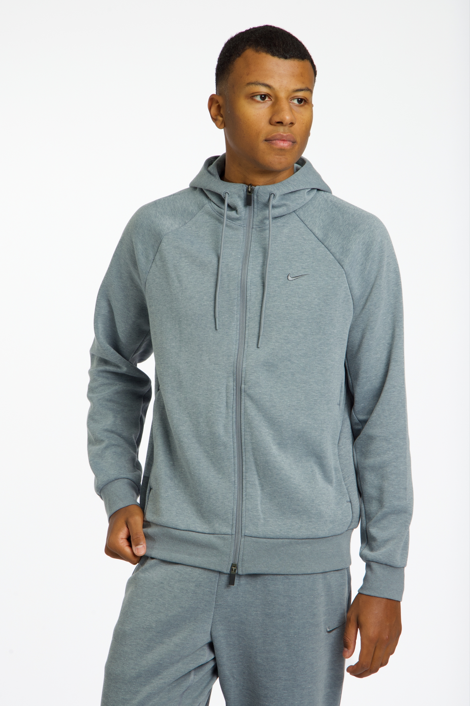 Image of Nike Primary Fleece Dri-FIT Herren Trainingsjacke Grau, Herren, Größe: L