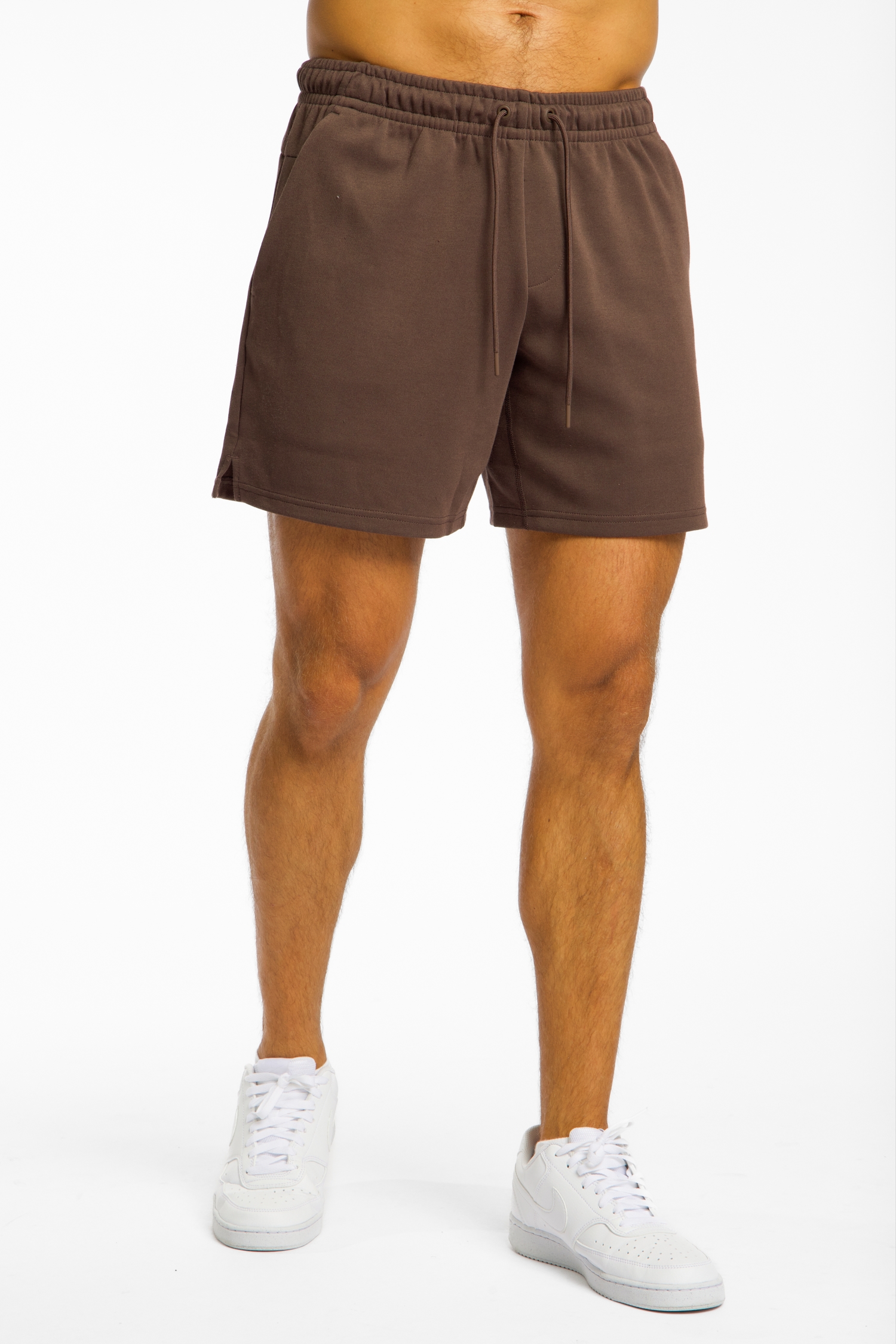 Image of Nike Primary Fleece Dri-FIT Herren Short Braun, Herren, Größe: L