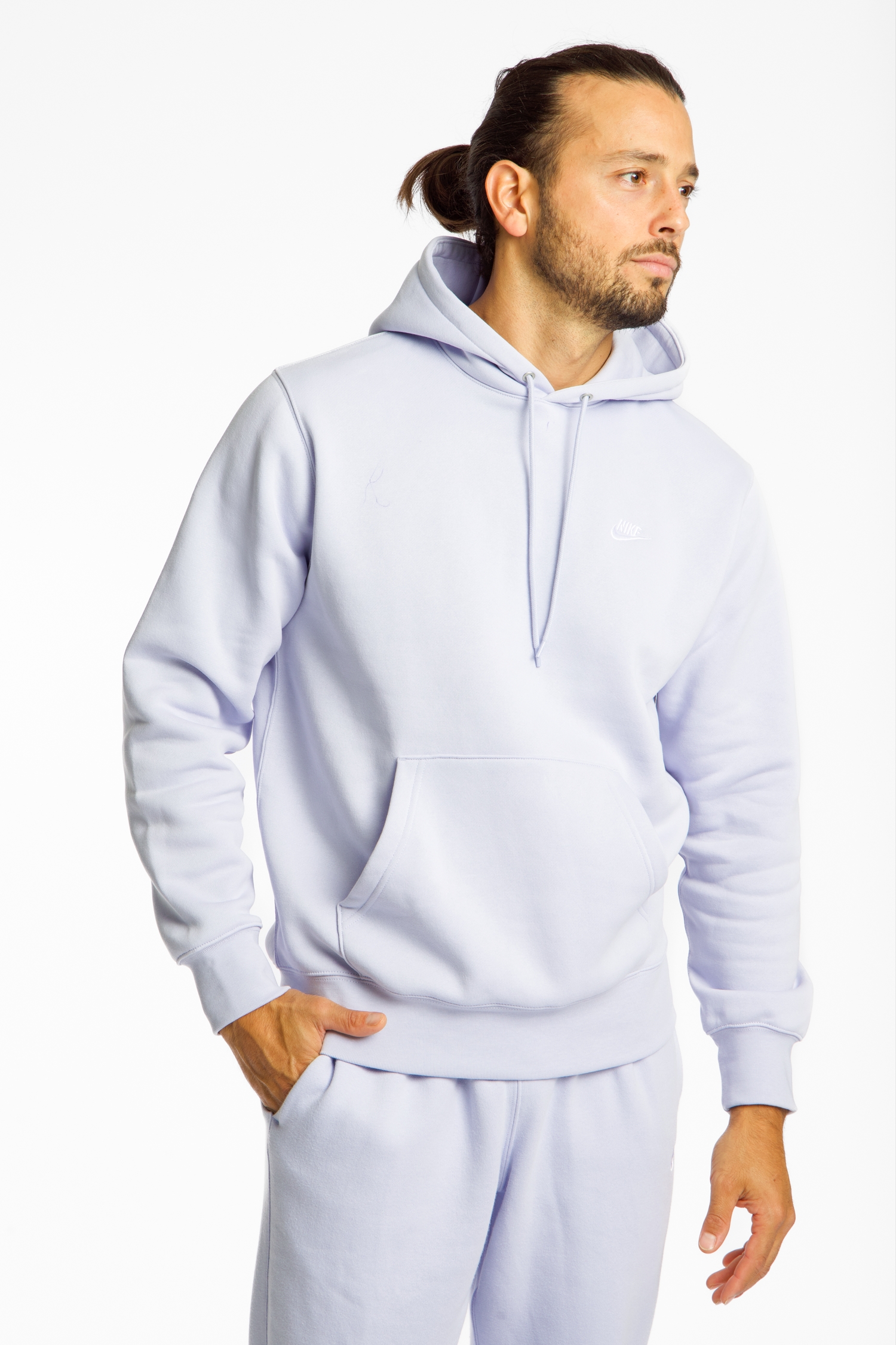 Nike Club Herren Hoodie Blau, Herren, Größe: L
