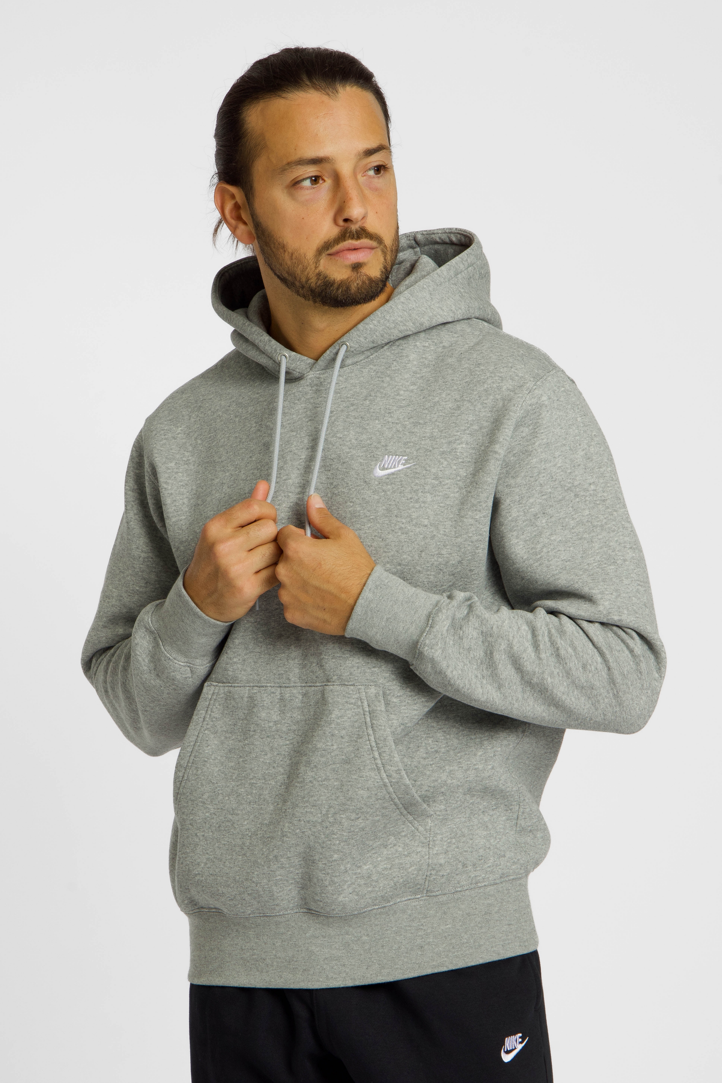 Nike Club Herren Hoodie Grau, Herren, Größe: M