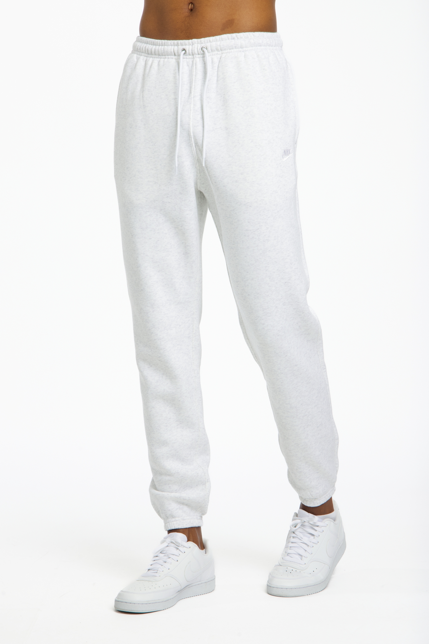 Image of Nike Club Fleece Herren Trainerhose Weiss, Herren, Größe: L