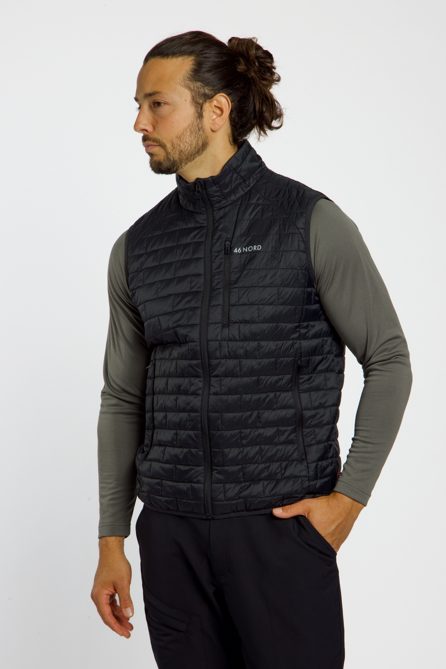 46 NORD Herren Gilet Schwarz, Herren, Größe: XXL