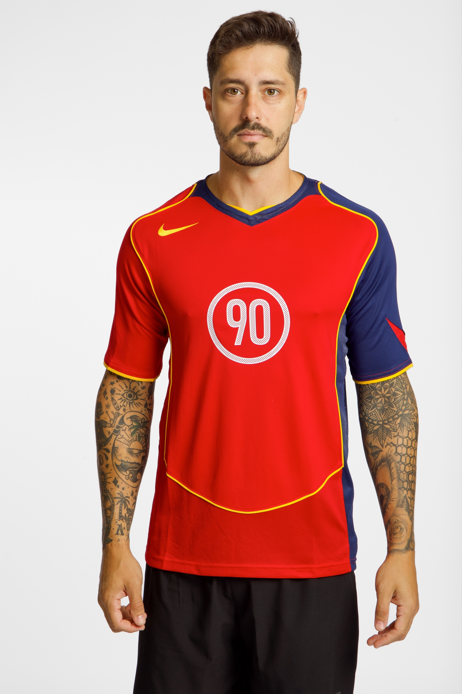 Nike Total 90 Dri-FIT Herren T-Shirt Rot, Herren, Größe: XL