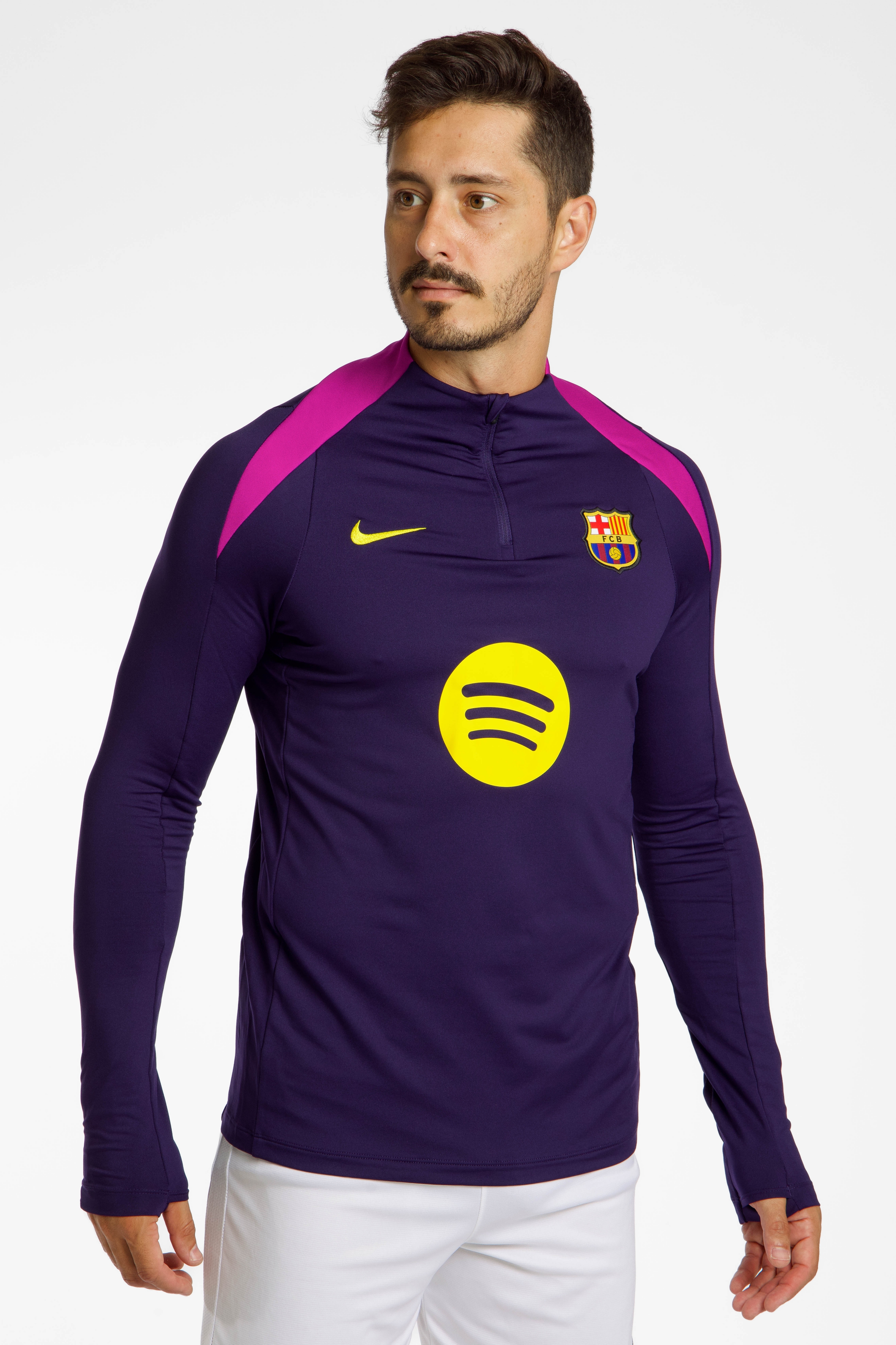 Image of Nike FC Barcelona Dri-FIT Strike Herren Longsleeve 25/26 Lila, Herren, Größe: XL