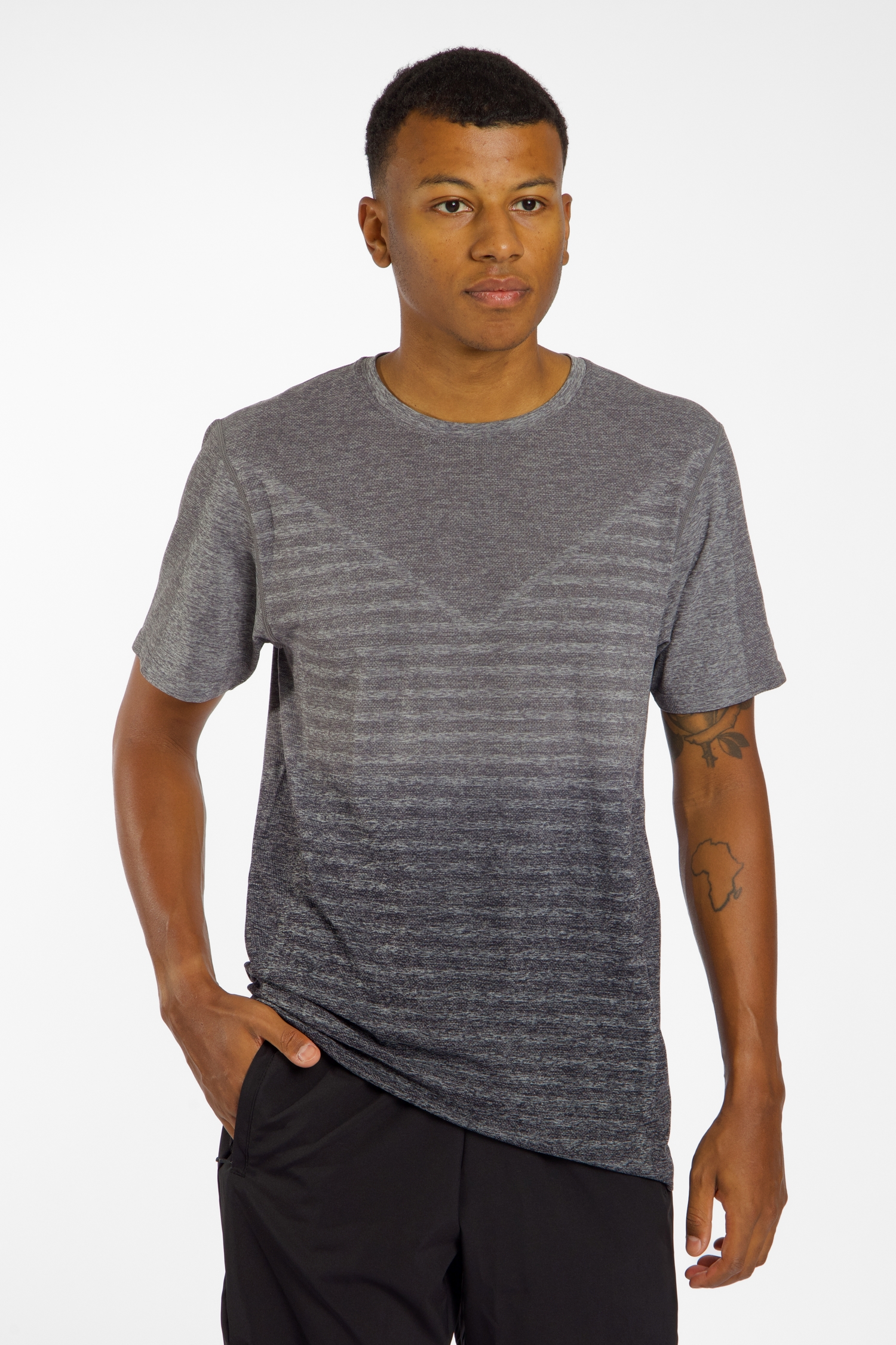 POWERZONE Seamless Herren T-Shirt Schwarz, Herren, Größe: XL