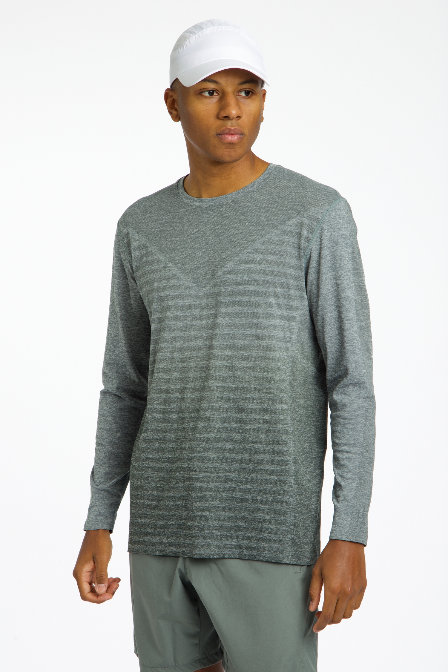 Image of POWERZONE Seamless Herren Longsleeve Grau, Herren, Größe: M