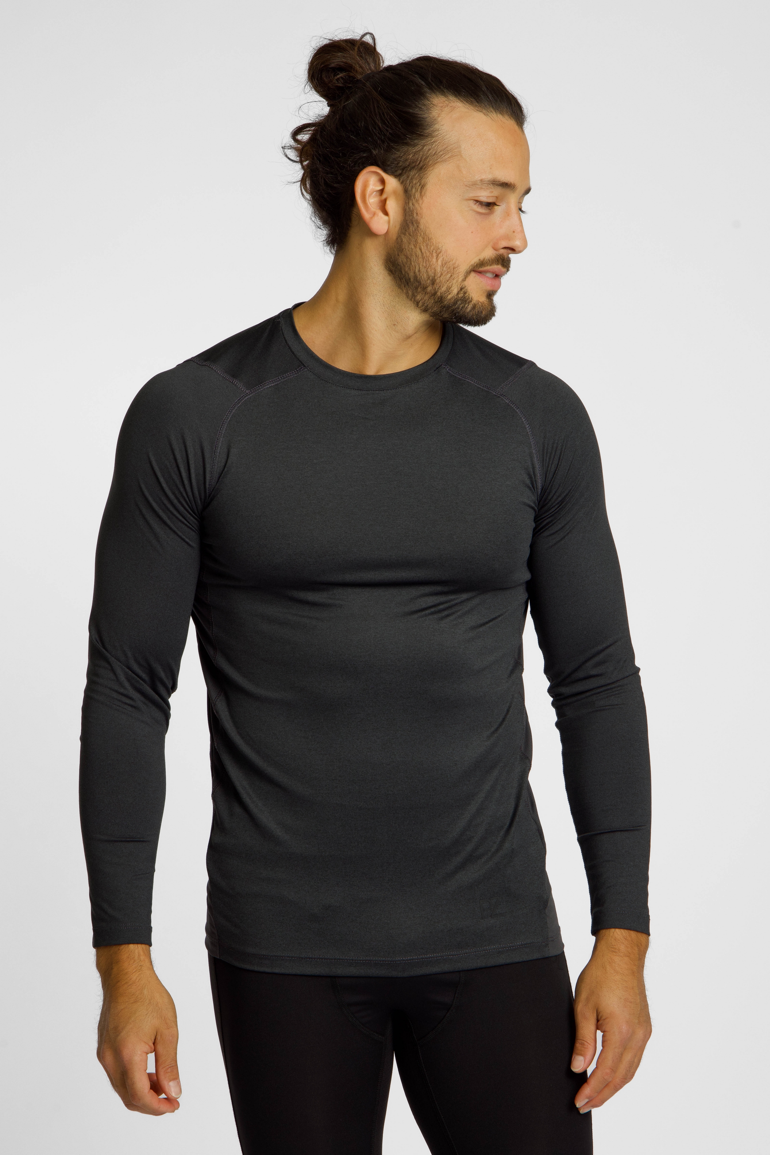 Image of POWERZONE Compression Herren Longsleeve Schwarz, Herren, Größe: L