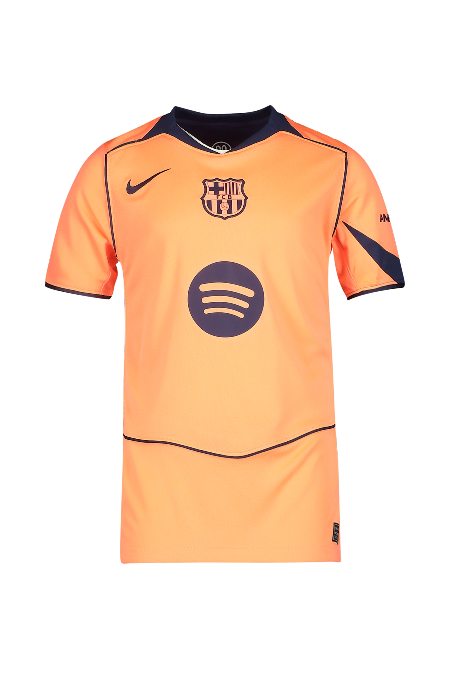 Image of Nike FC Barcelona 3rd Replica Kinder Fussballtrikot 25/26 Orange, , Größe: 128