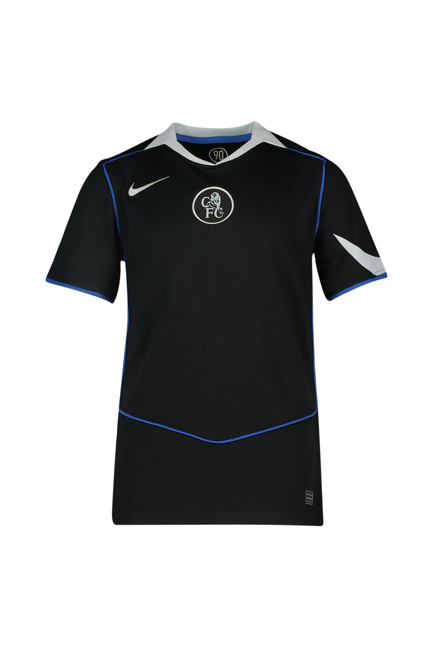 Image of Nike FC Chelsea 3rd Replica Kinder Fussballtrikot 25/26 Schwarz, , Größe: 128
