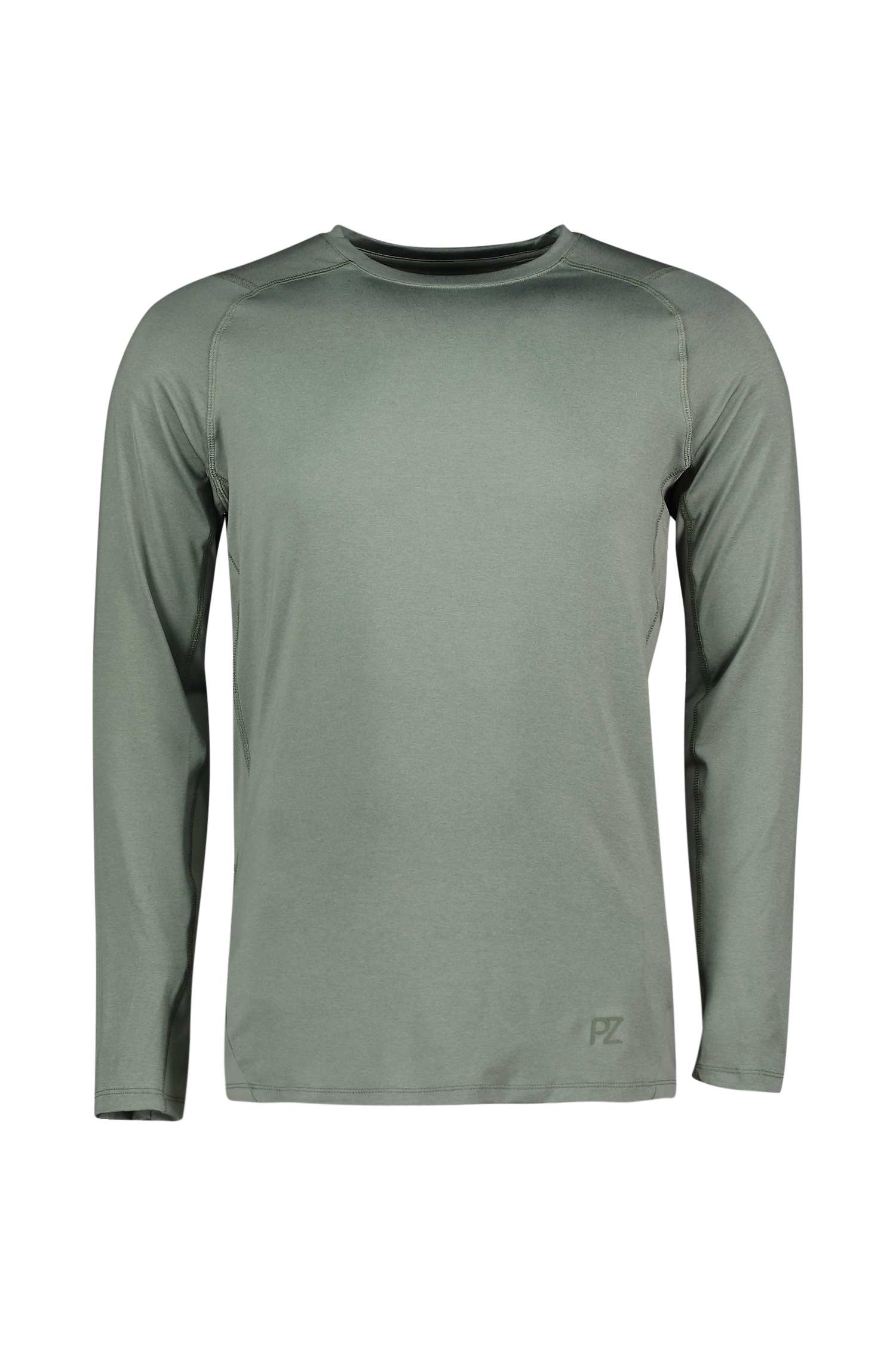 POWERZONE Compression Herren Longsleeve Grau, Herren, Größe: M