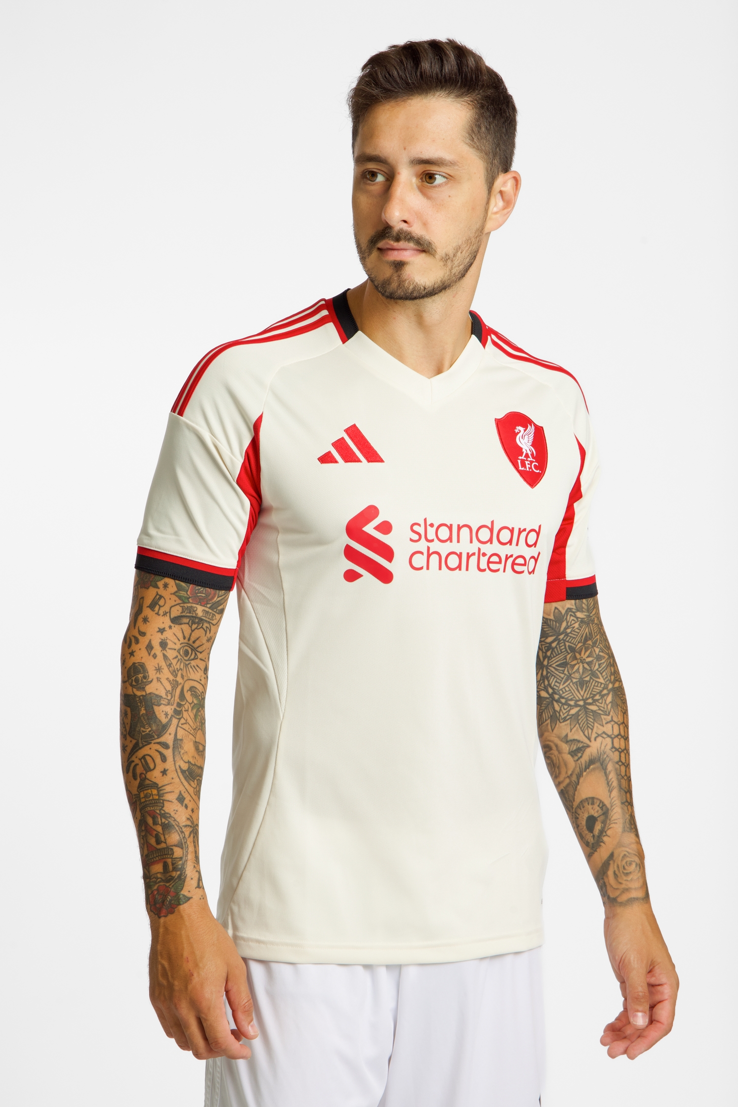 Image of adidas Liverpool FC Away Replica Herren Fussballtrikot 25/26 Weiss, Herren, Größe: S