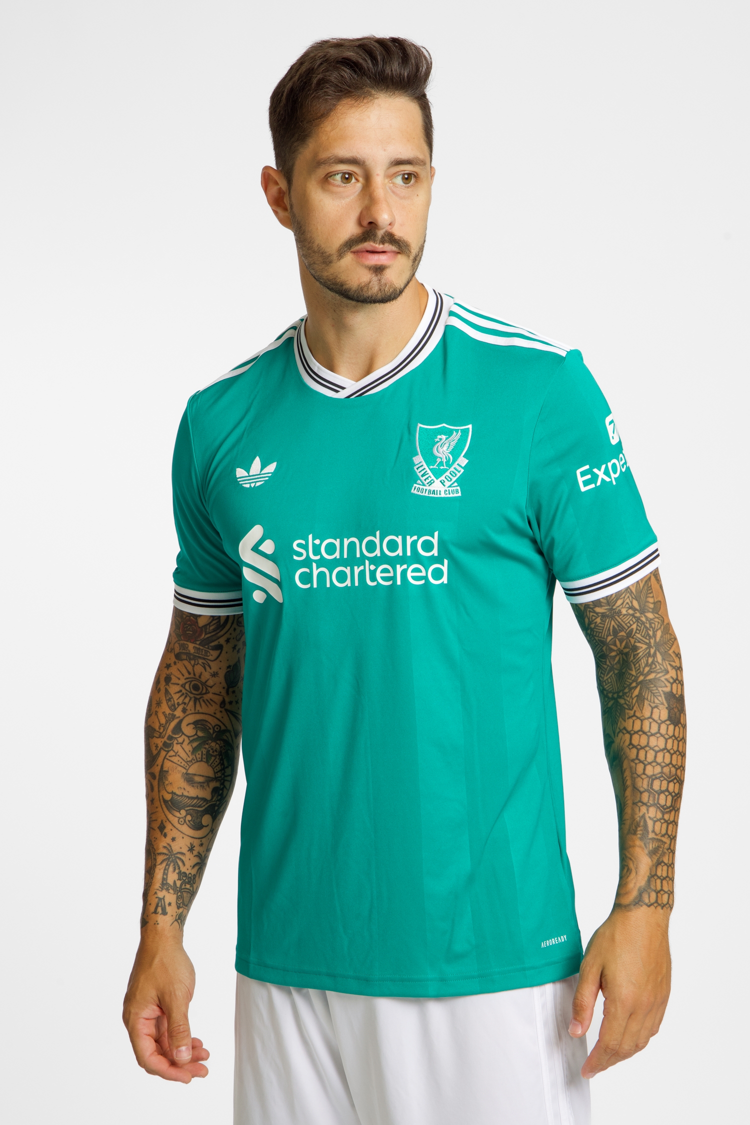 Image of adidas Liverpool FC 3rd Replica Herren Fussballtrikot 25/26 Grün, Herren, Größe: S