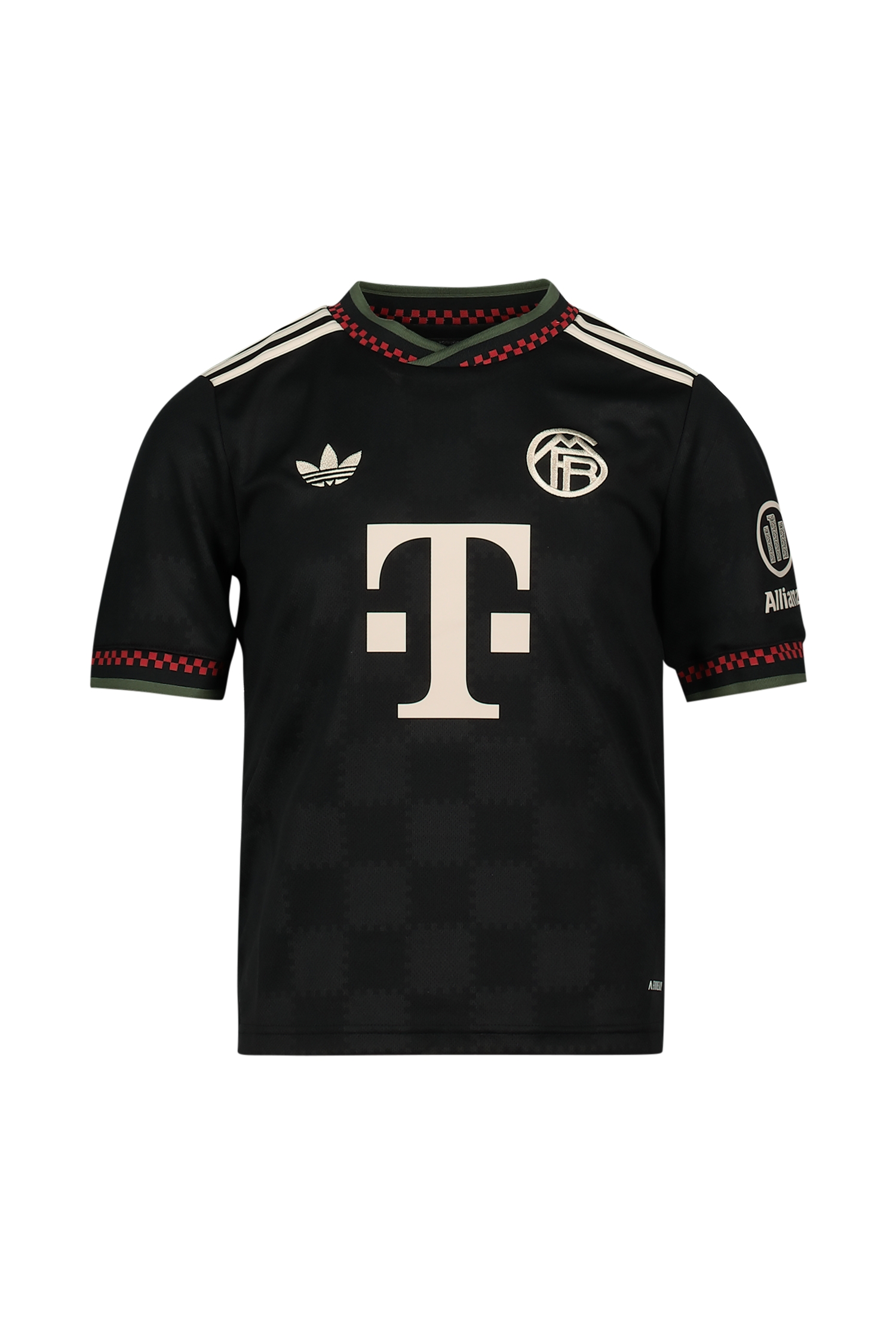 Image of adidas FC Bayern München 3rd Replica Kinder Fussballtrikot 25/26 Schwarz, , Größe: 128