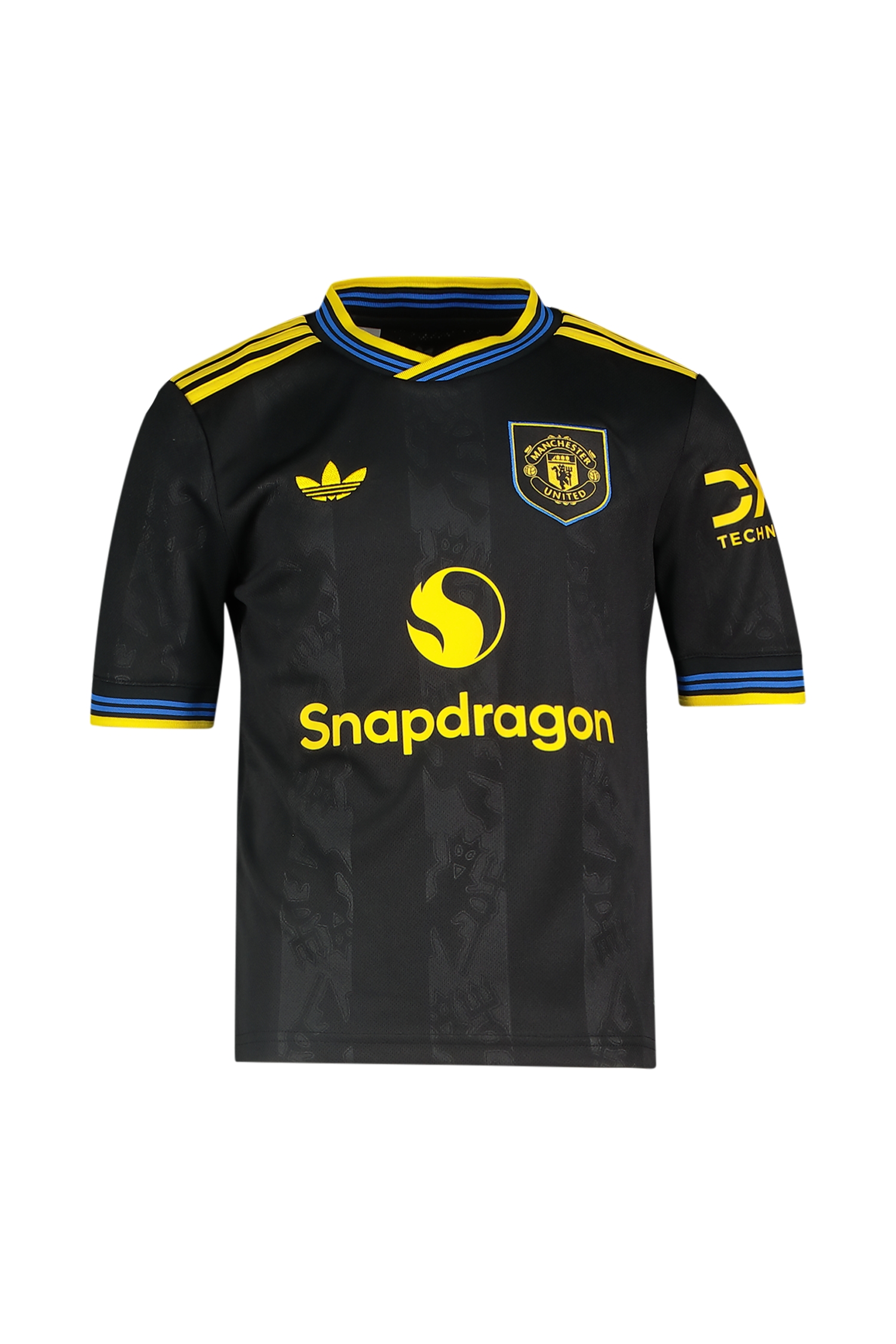 Image of adidas Manchester United Away Replica Kinder Fussballtrikot 25/26 Schwarz, , Größe: 128