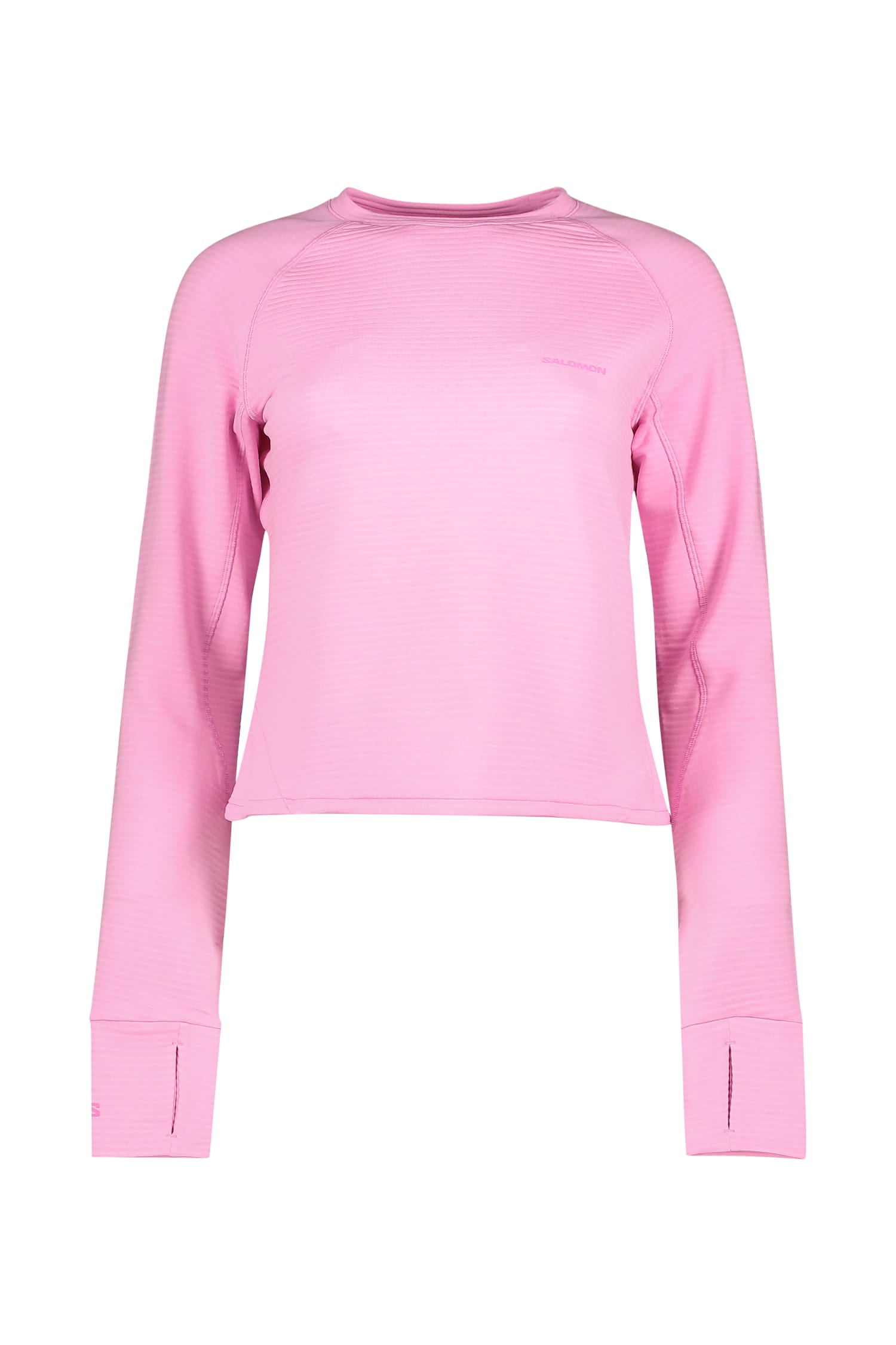 Salomon Essential Lightwarm Damen Longsleeve Rosa, Damen, Größe: XS