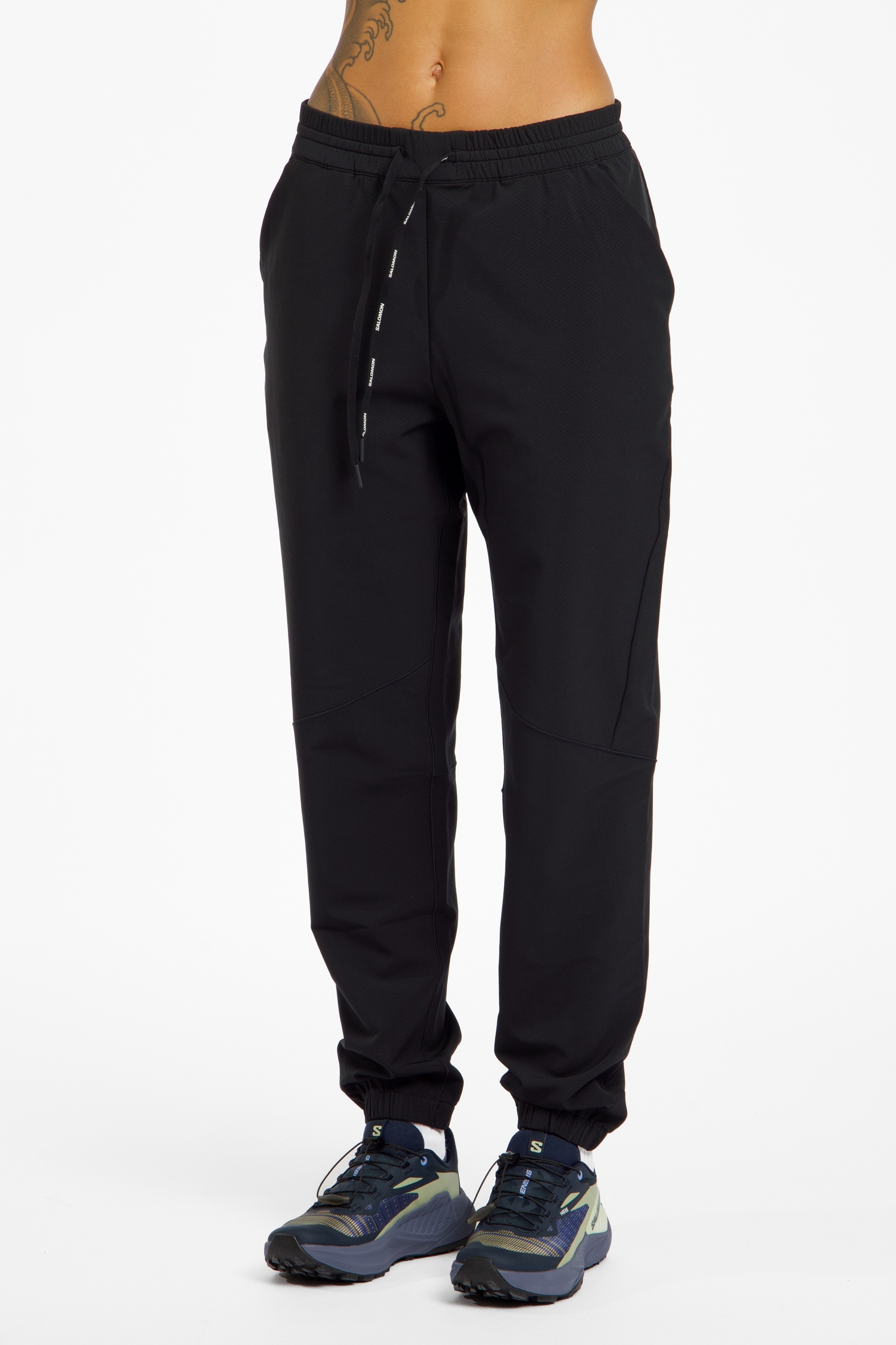 Salomon Shakeout Hexaflow Damen Laufhose Schwarz, Damen, Größe: L
