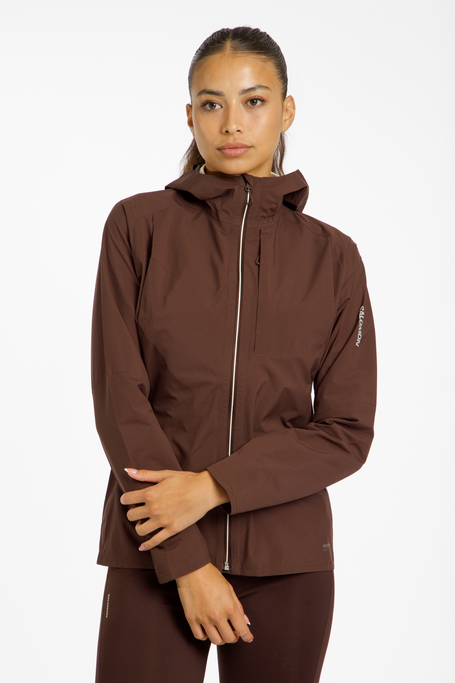 Image of Salomon Bonatti Trail Damen Laufjacke Braun, Damen, Größe: L