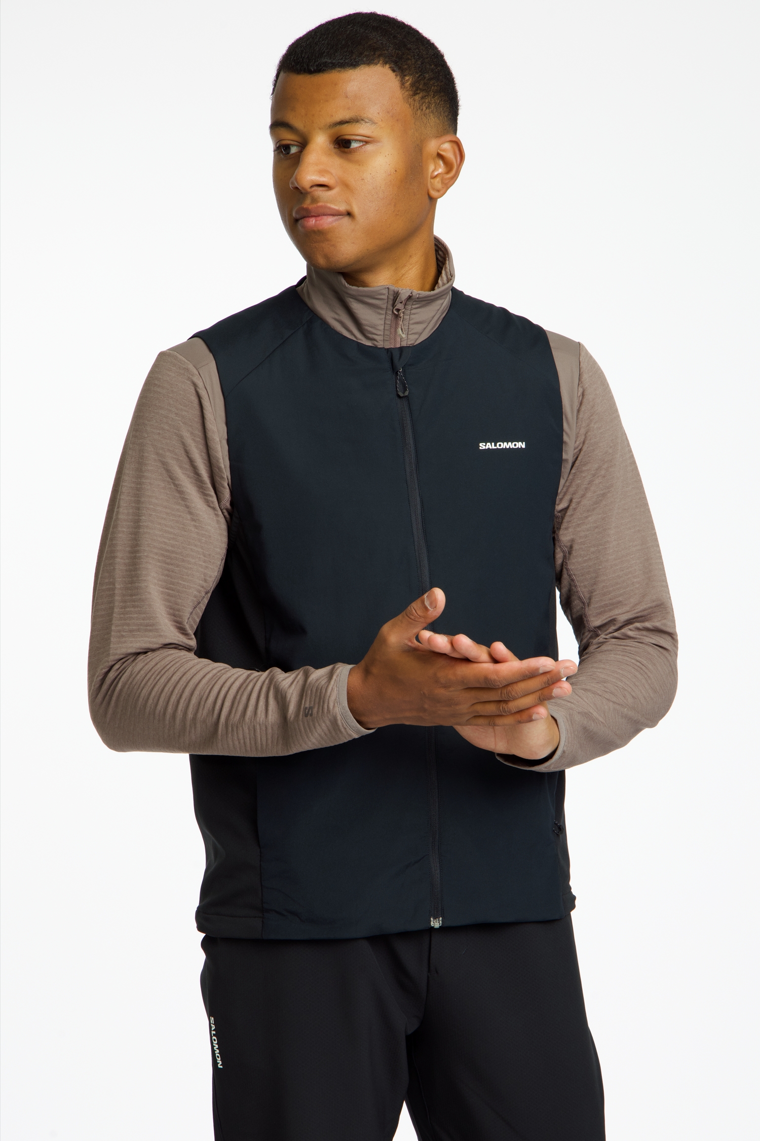 Salomon Mountain Flex Hybrid Herren Gilet Schwarz, Herren, Größe: M