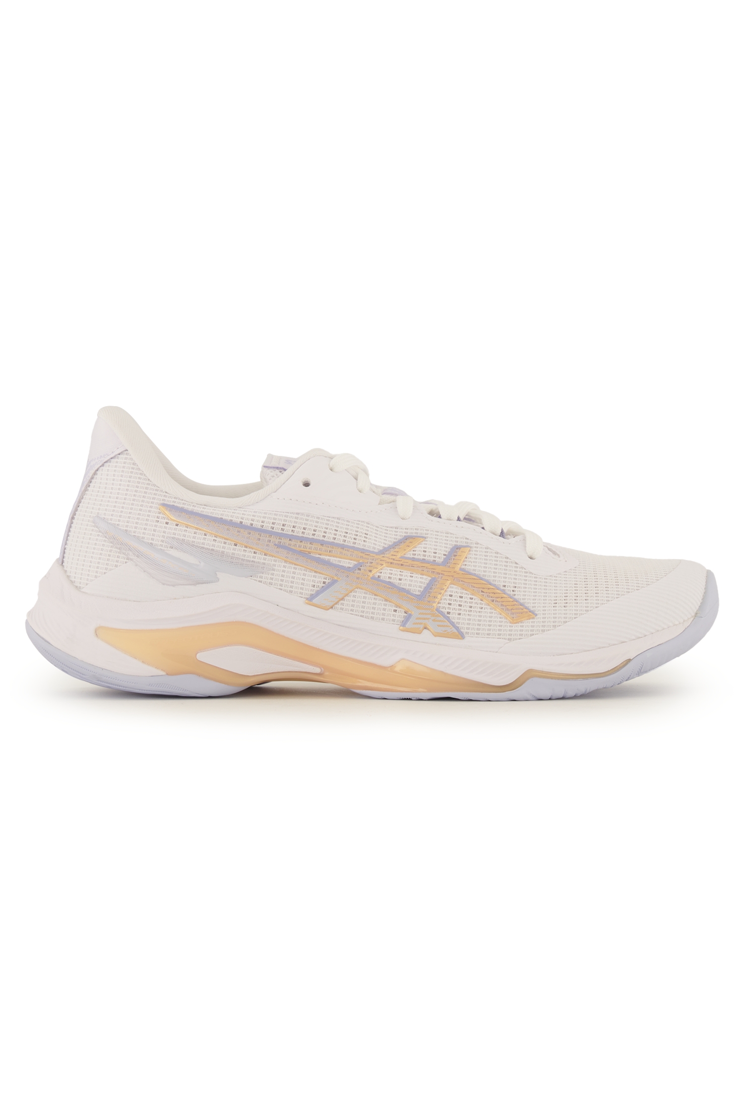 ASICS Netburner Ballistic FF 4 Damen Hallenschuh Weiss, Damen, Größe: 10