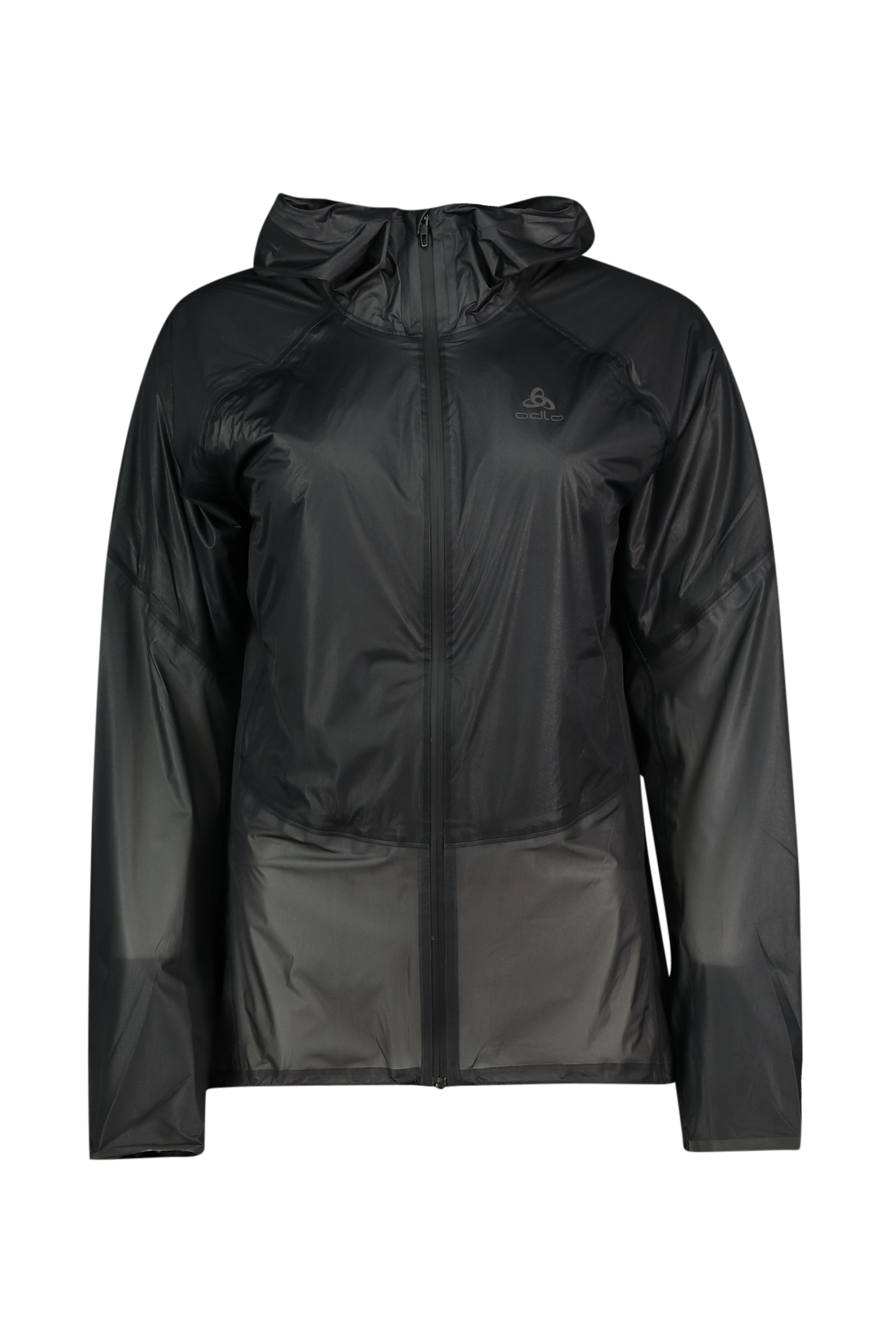 Image of Odlo Dual Dry Performance Knit Waterproof Damen Laufjacke Schwarz, Damen, Größe: L
