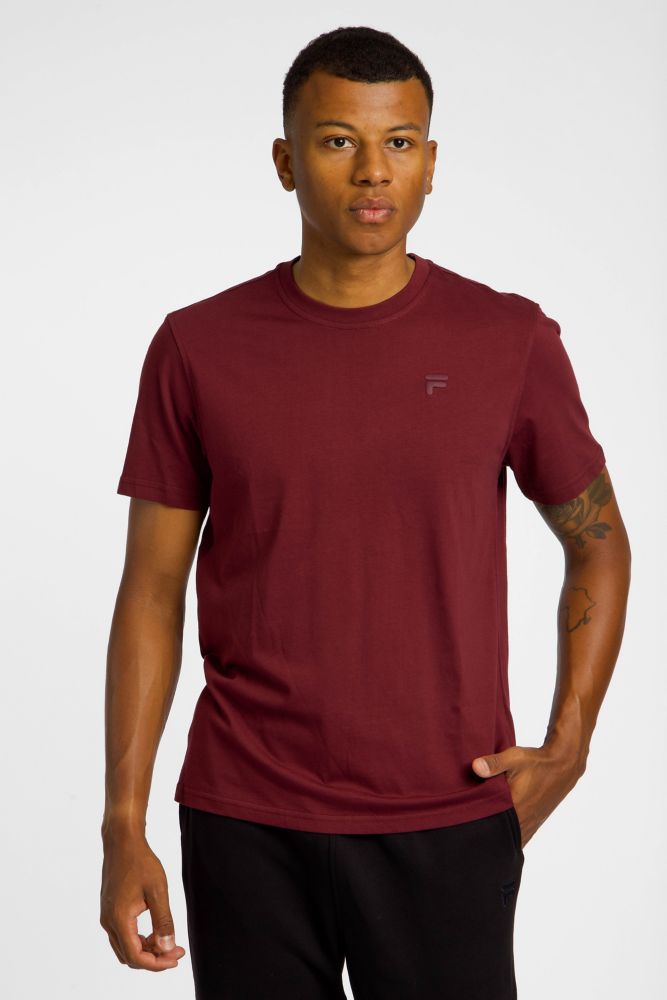 Image of FILA Orion Herren T-Shirt Bordeaux, Herren, Größe: M