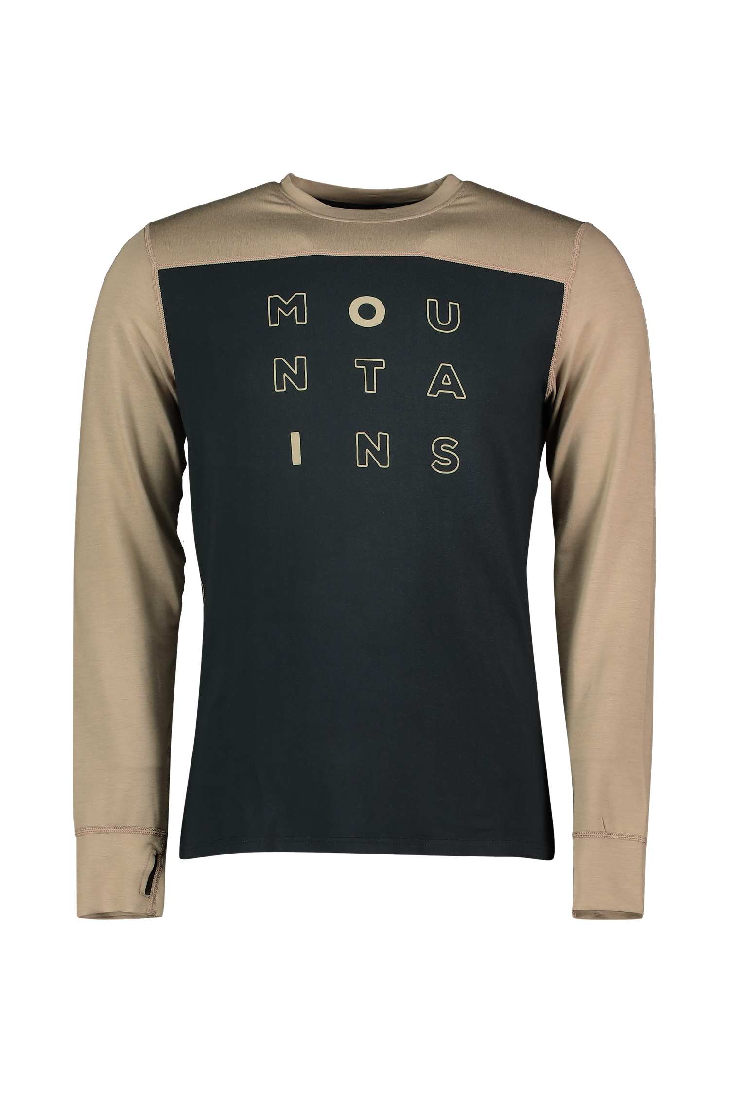 Image of BEACH MOUNTAIN Herren Thermo Longsleeve Beige, Herren, Größe: L