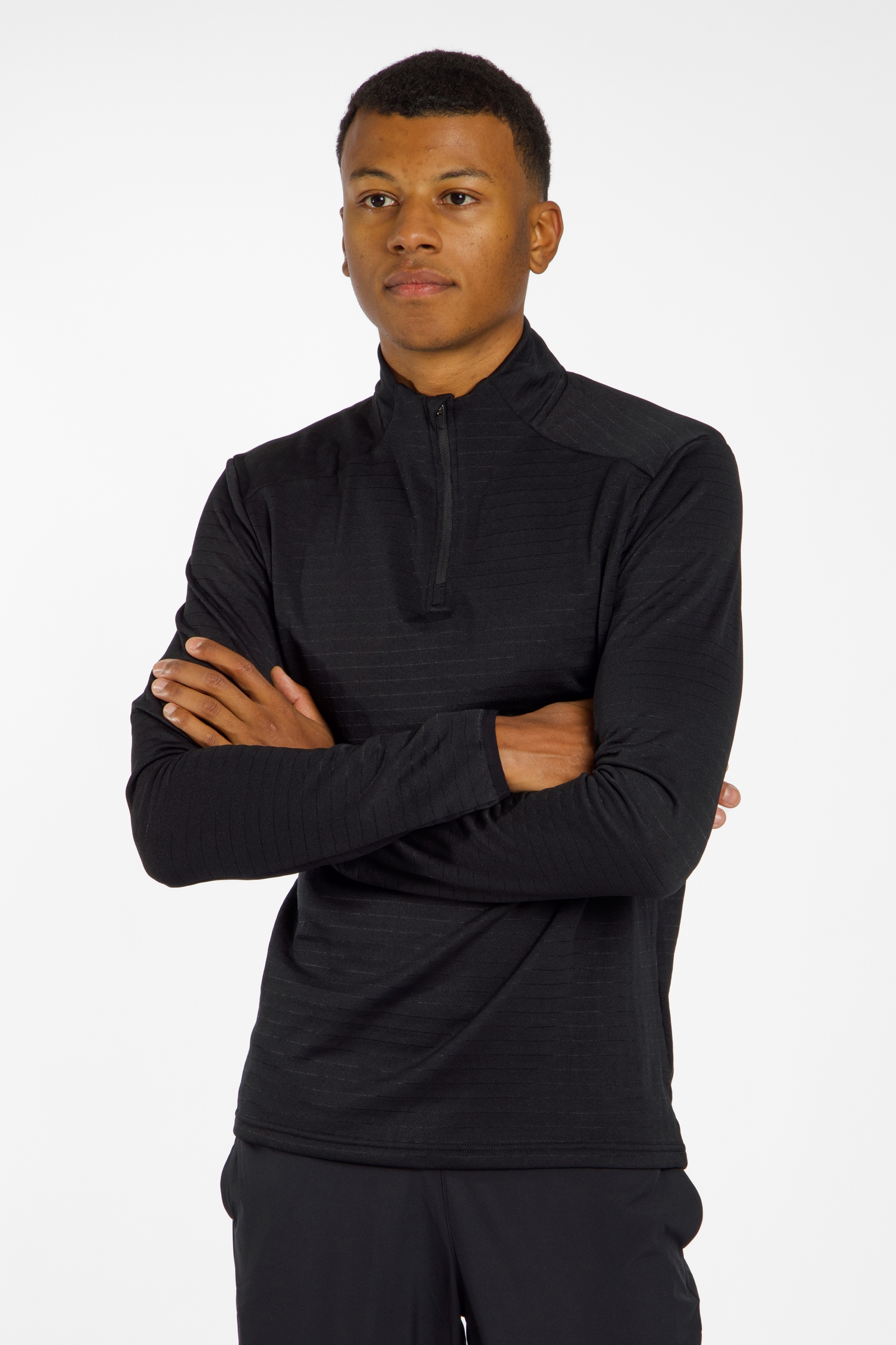 POWERZONE Herren Longsleeve Schwarz, Herren, Größe: M