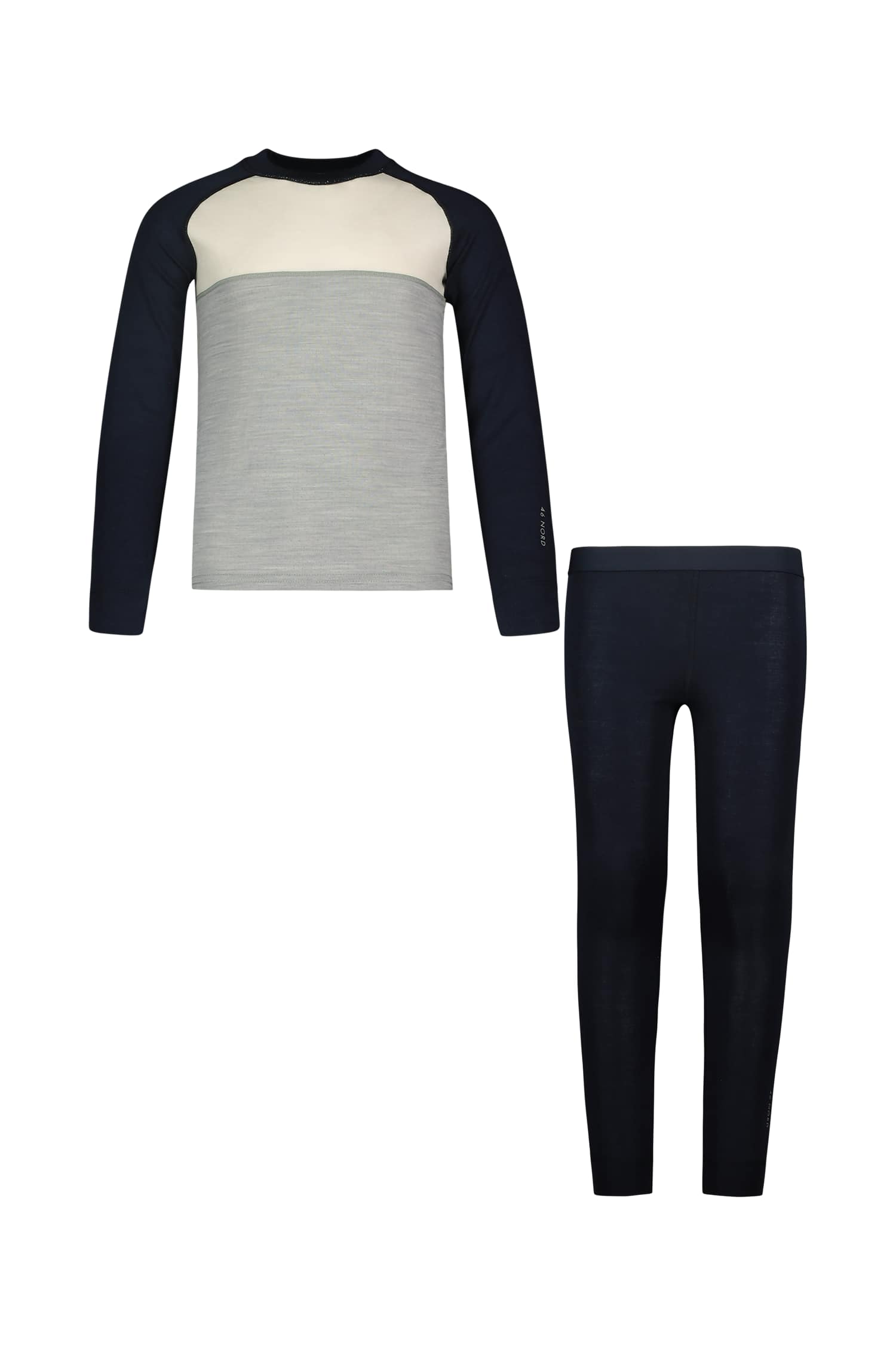 Image of 46 NORD Merino-Mix Kinder Thermo Unterwäsche Set Blau, , Größe: 116