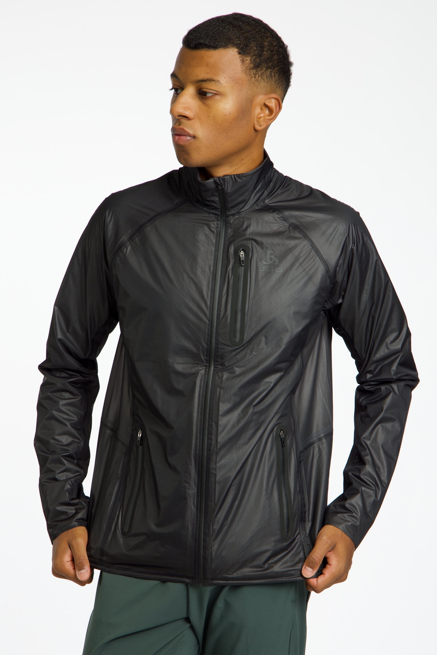 Odlo Zeroweight Dual Dry Herren Laufjacke Schwarz, Herren, Größe: M