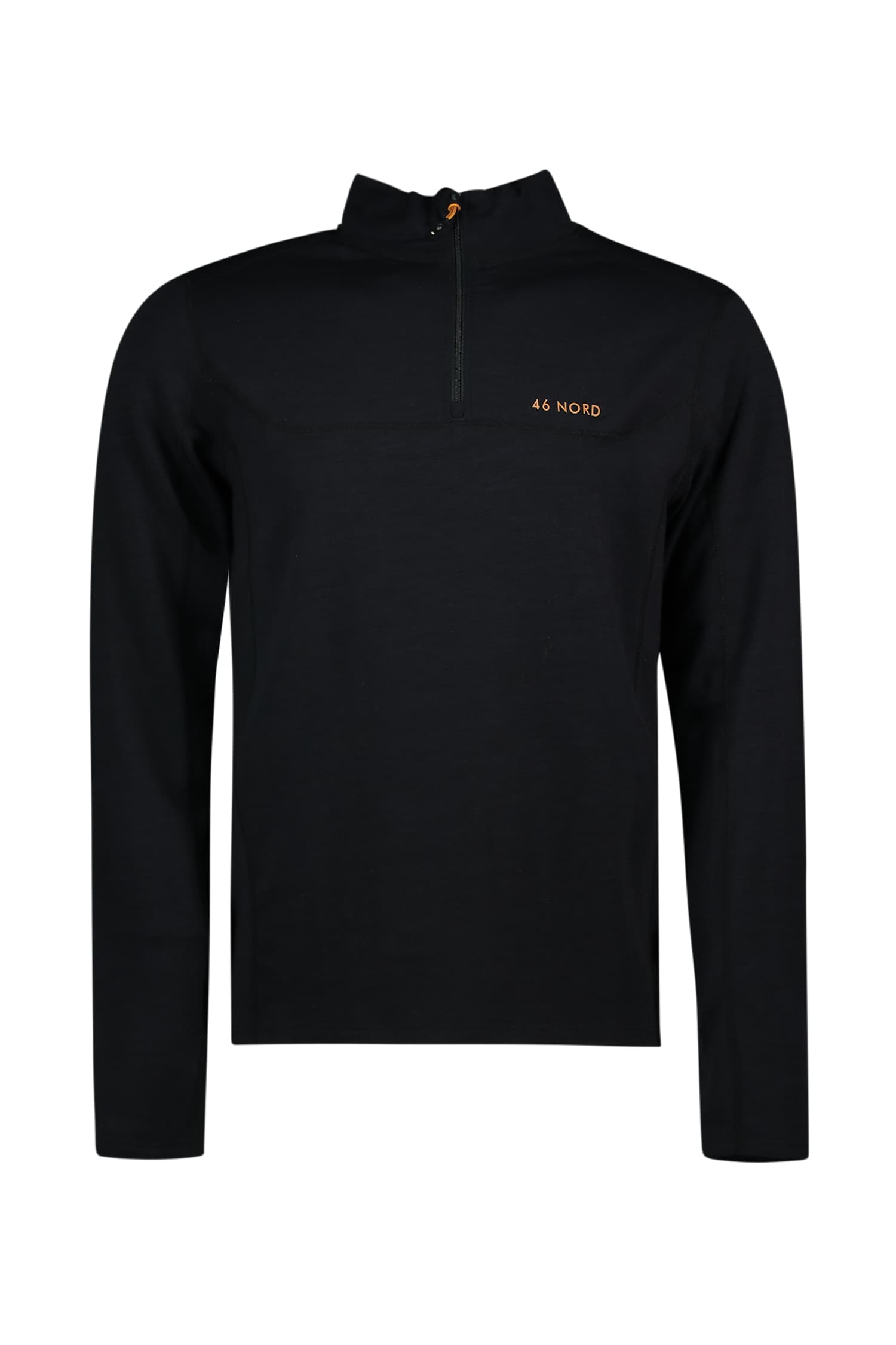 46 NORD Merino Herren Midlayer Schwarz, Herren, Größe: S