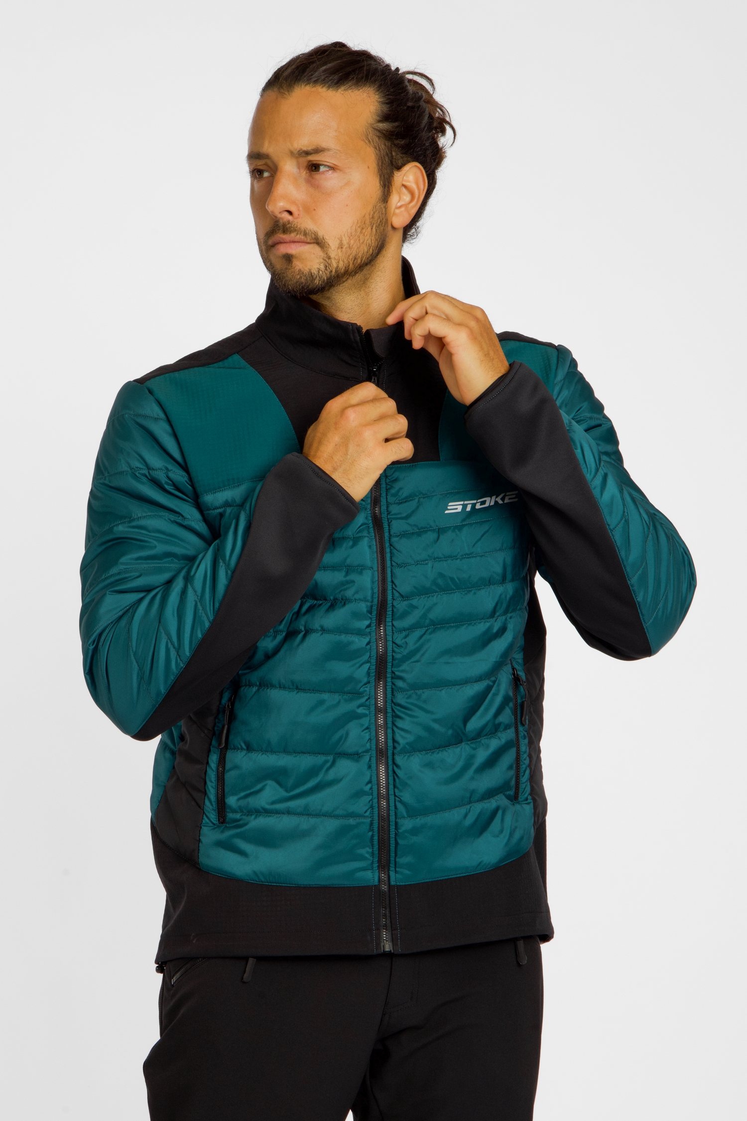 Image of Stoke Yaco Hybrid Herren Bikejacke Grün, Herren, Größe: M