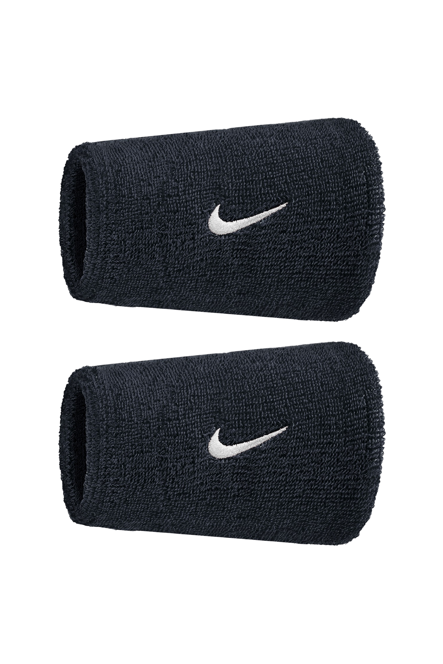 Image of Nike 2-Pack Swoosh Classic Doublewide Schweissband Schwarz, Herren, Größe: 0