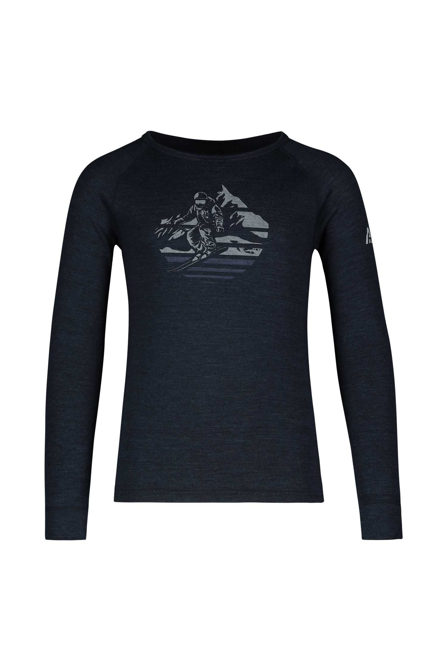Image of ALBRIGHT Merino Kinder Thermo Longsleeve Blau, , Größe: 140