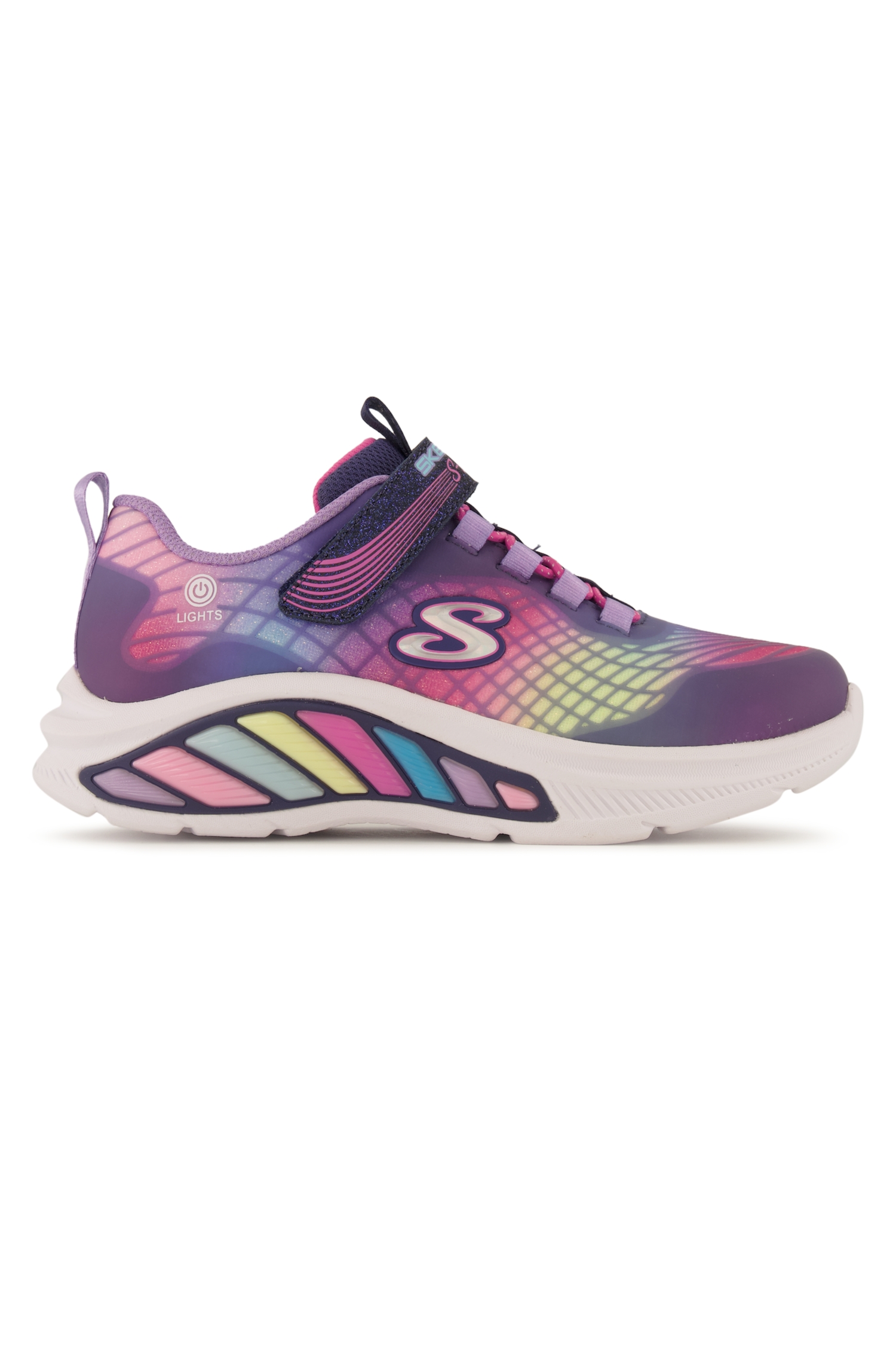 Image of Skechers S-Lights: Rainbow Cruisers Kinder Sneaker Pink, , Größe: 30